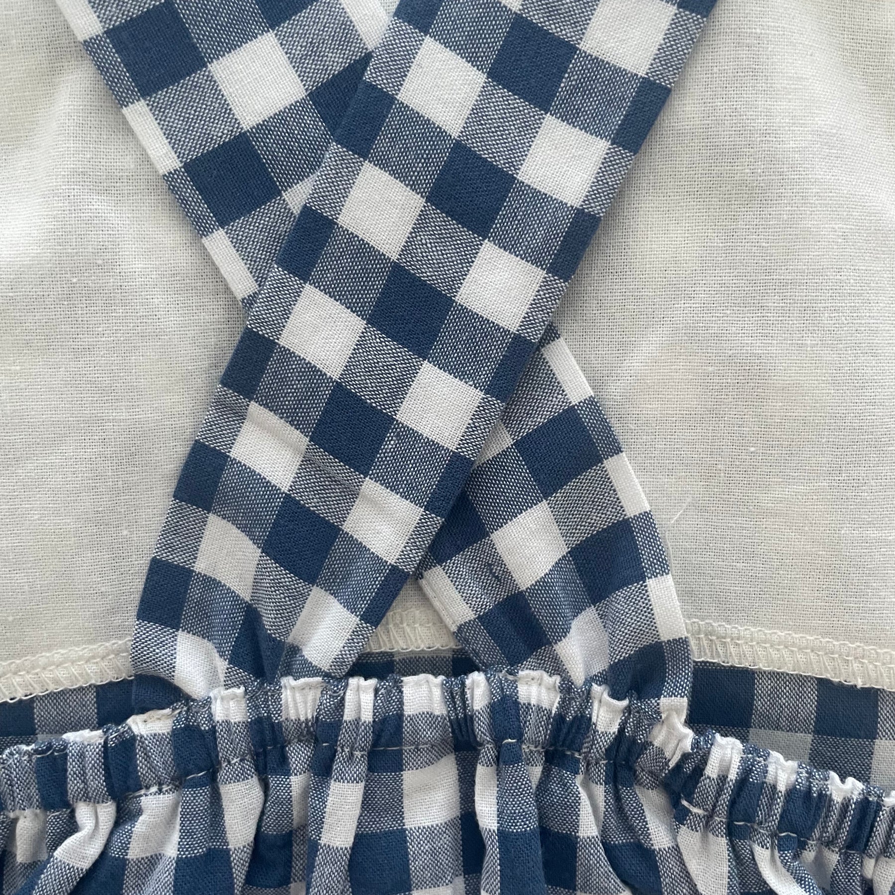 Gingham Daisy Overalls/Rompers