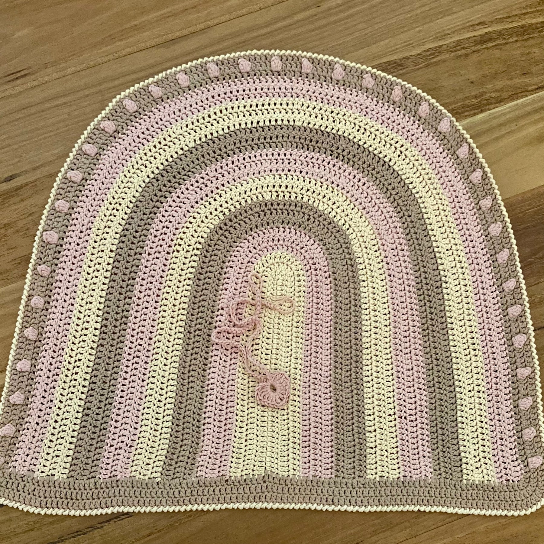 Crochet Rainbow Baby Blanket (Organic Cotton)