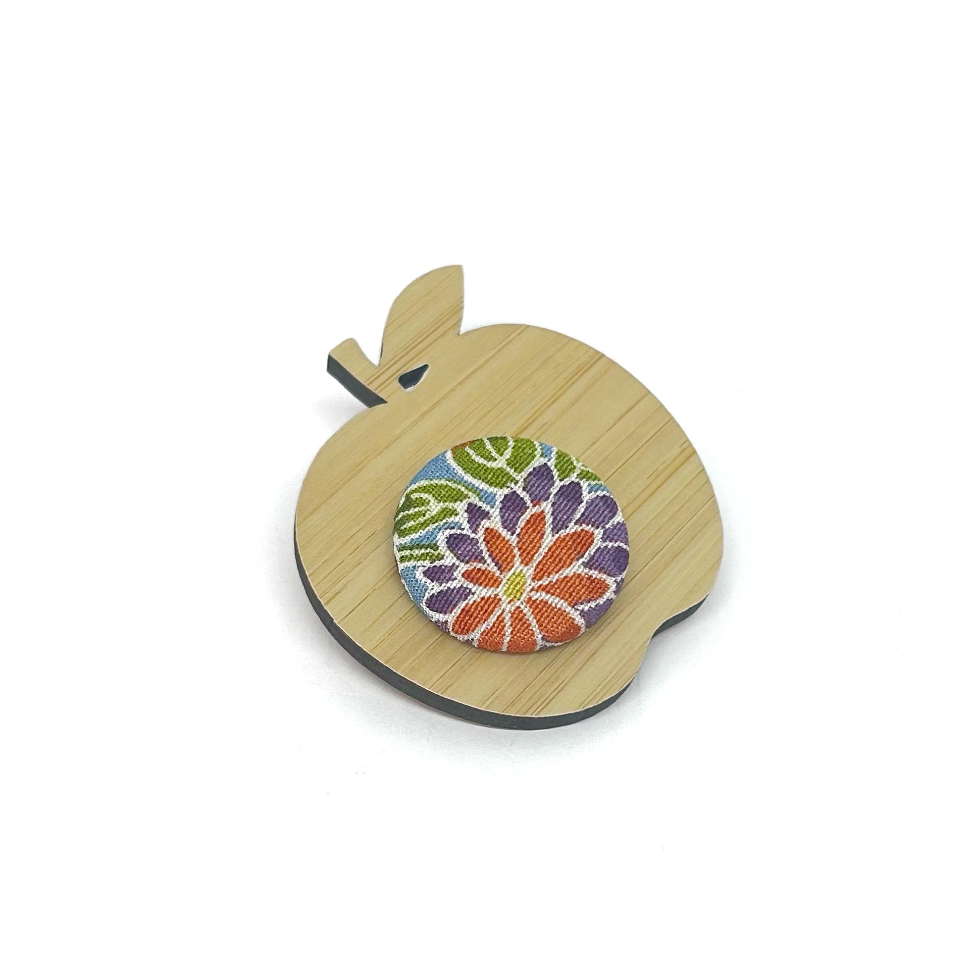 Apple for the Teacher Brooch - Mixed Florals