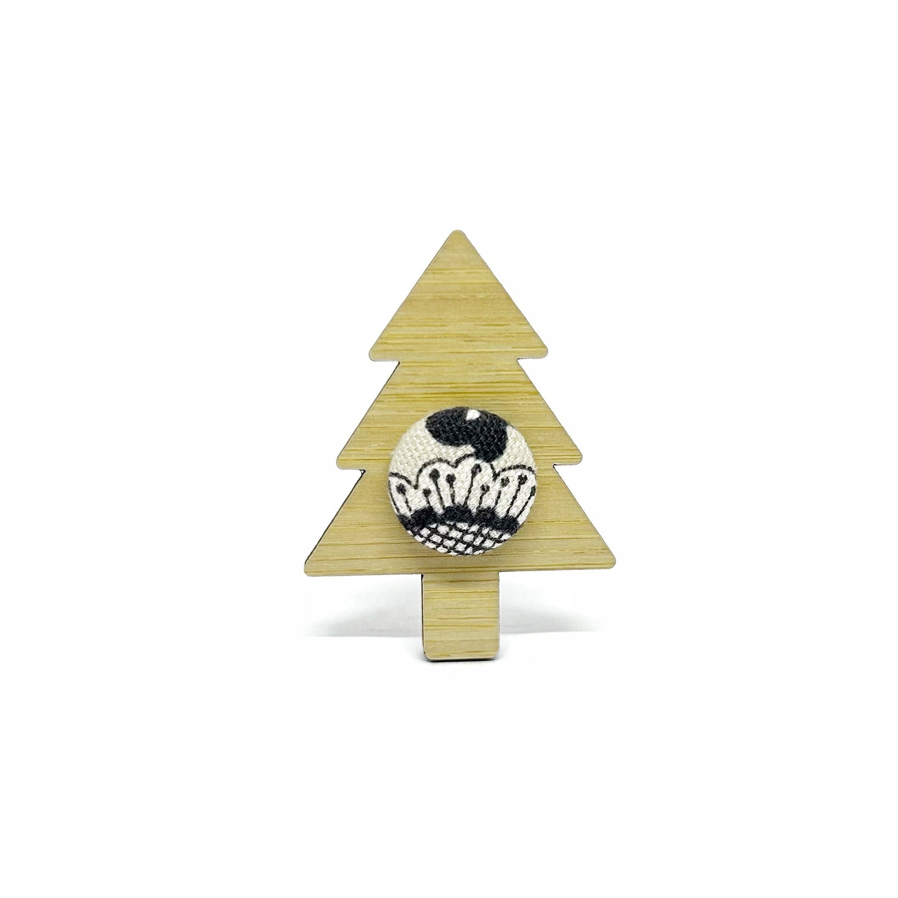 Kimono Christmas Tree Brooch with Gift Tin