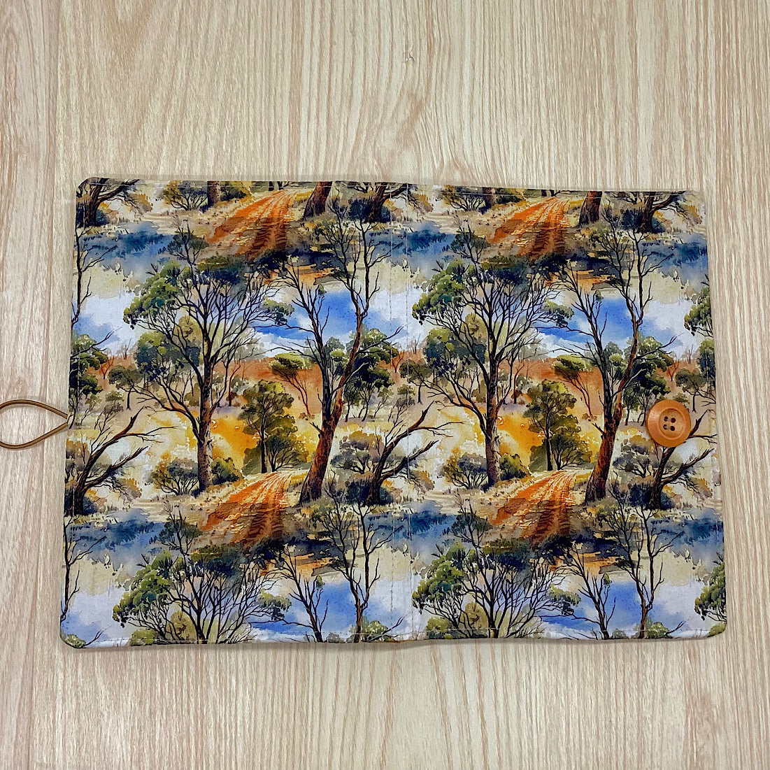 Outback Australia refillable A5 fabric notebook cover gift set - Incl. book and pen.