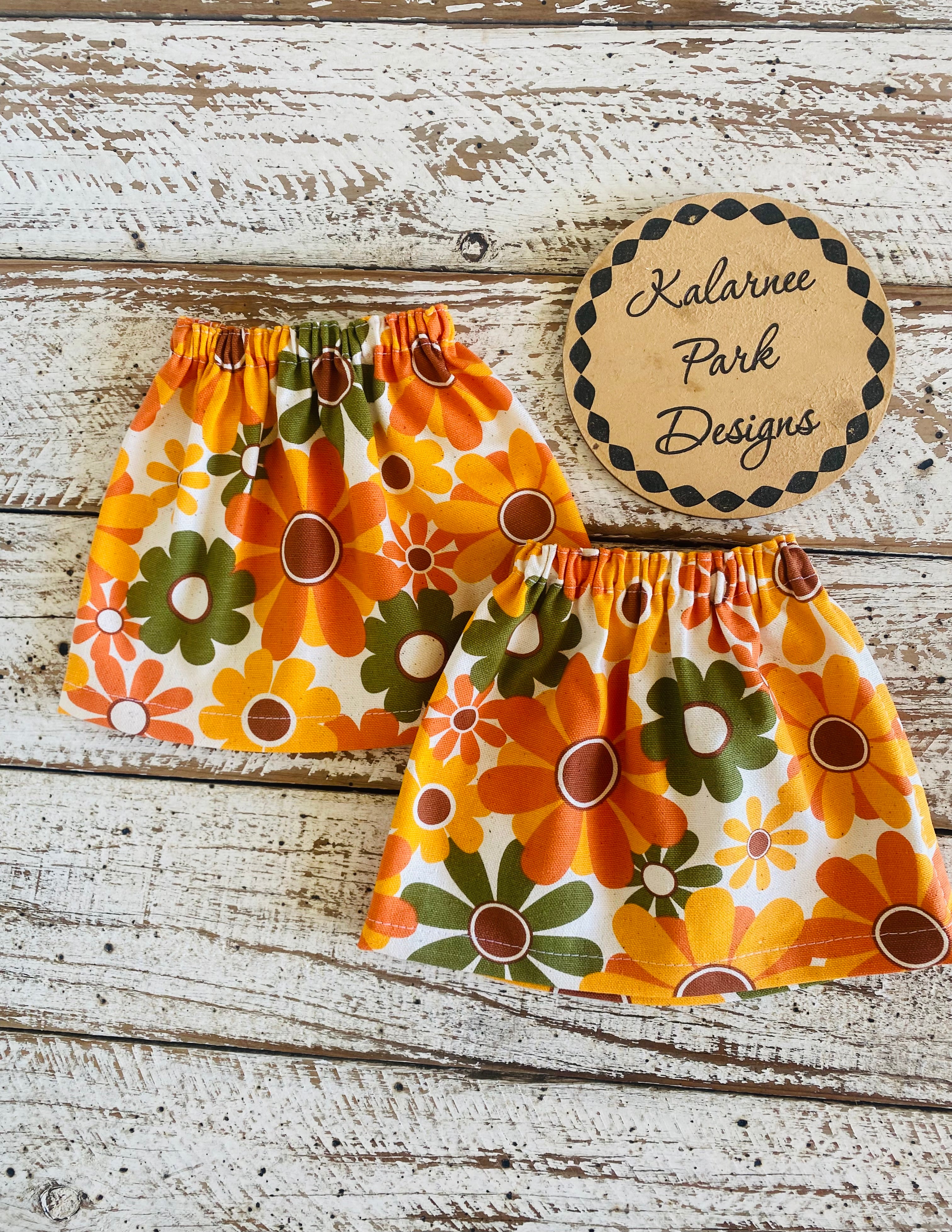 ''Flower Power'' Adult Size and Kids Size Sock Savers