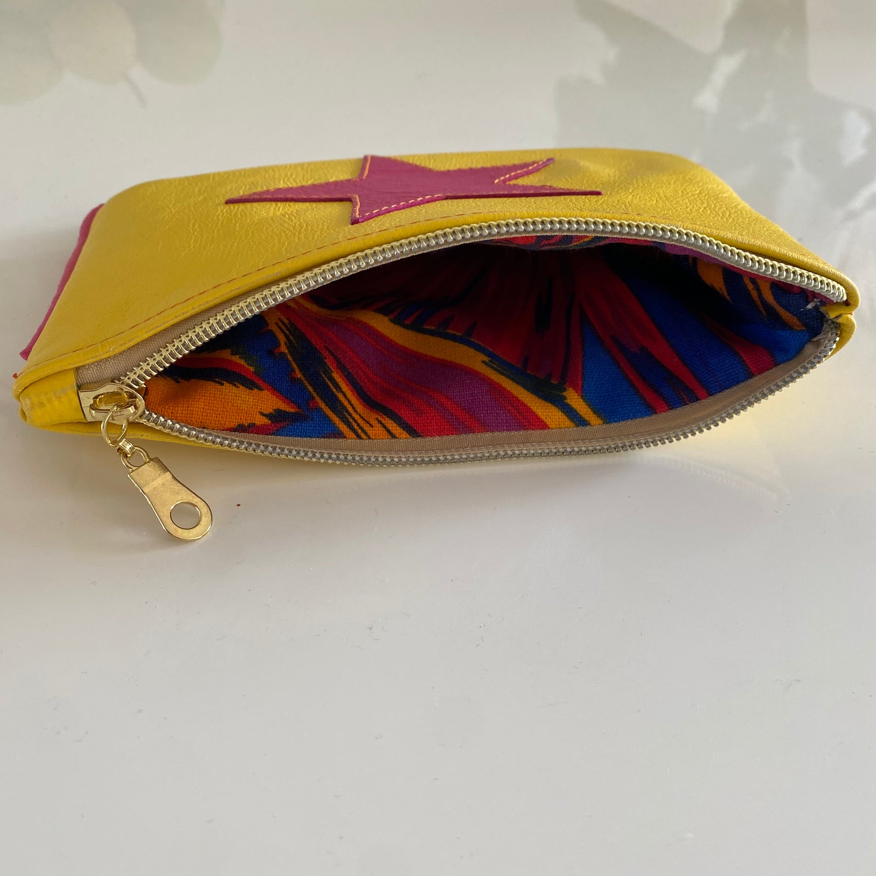 Makeup bag / pencil case ‘Pink star’