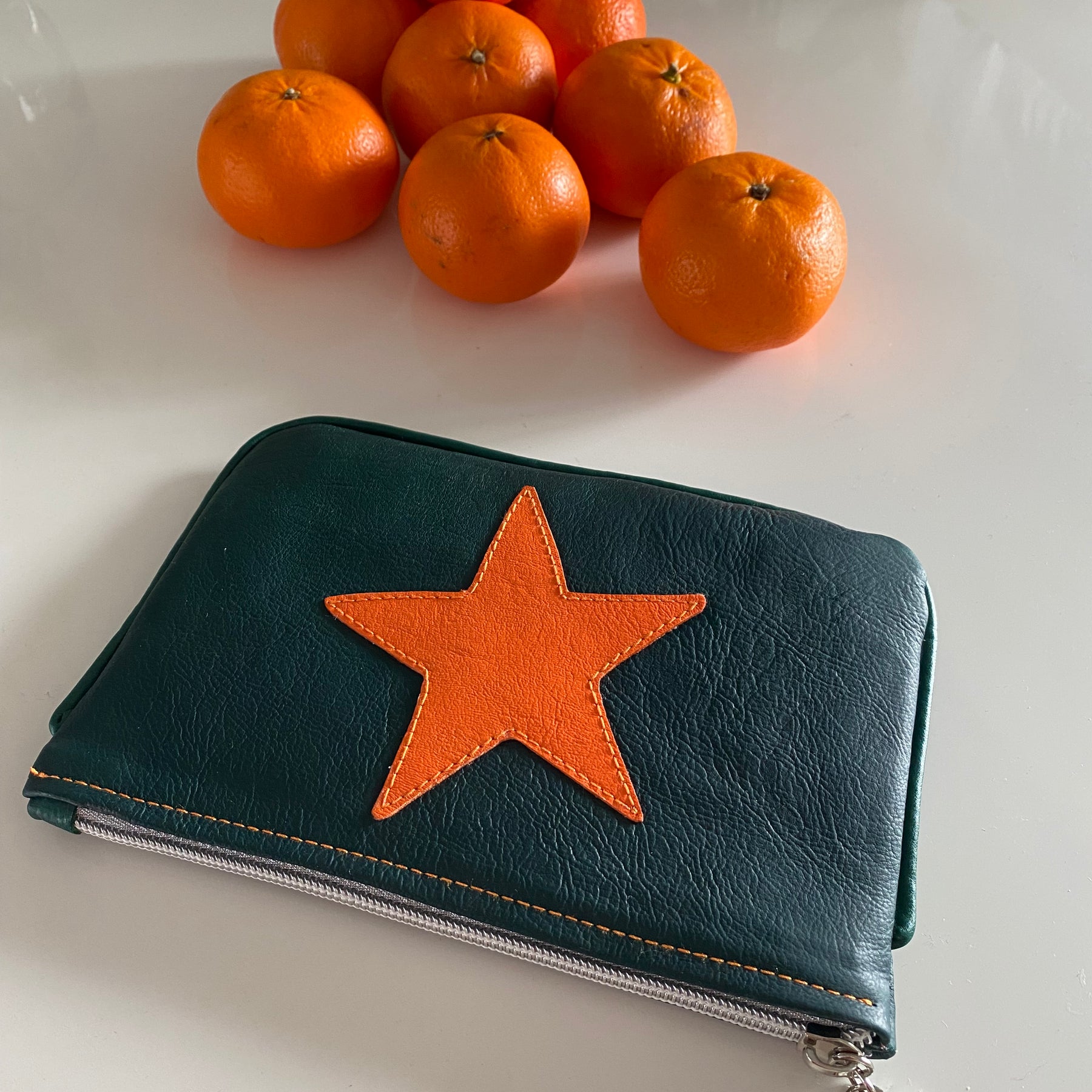 Makeup bag / pouch ‘Orange star’
