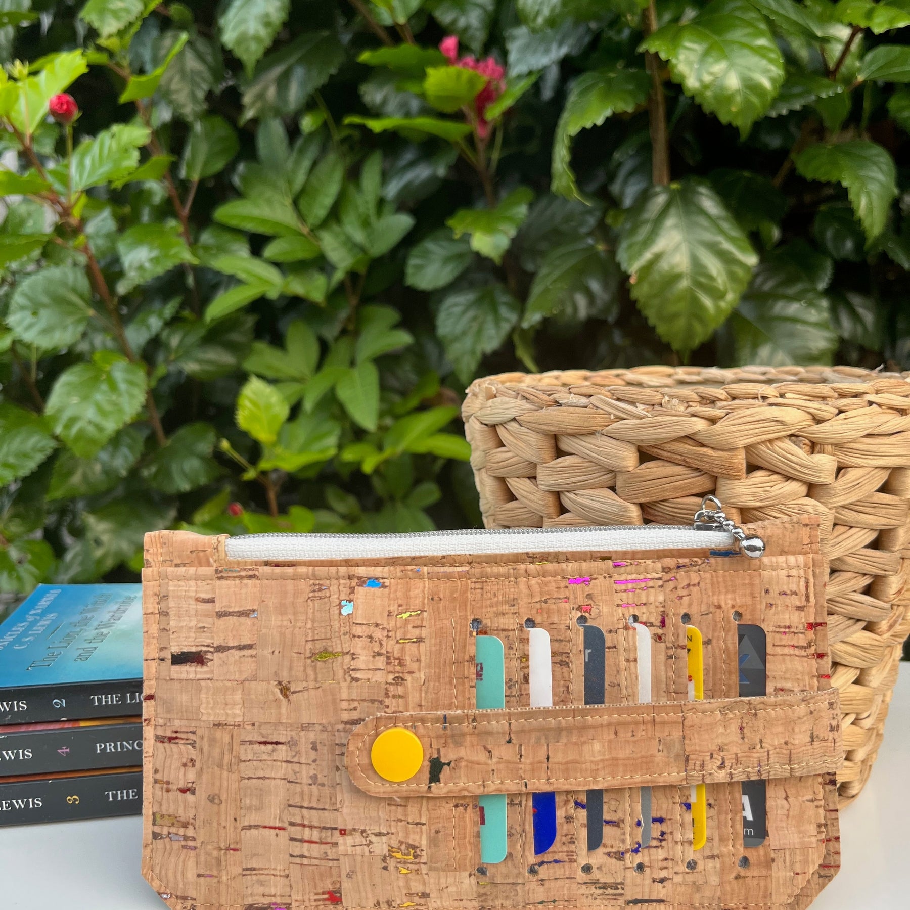 Purse Pal Wallet - Natural Metallic Portuguese Rainbow Cork