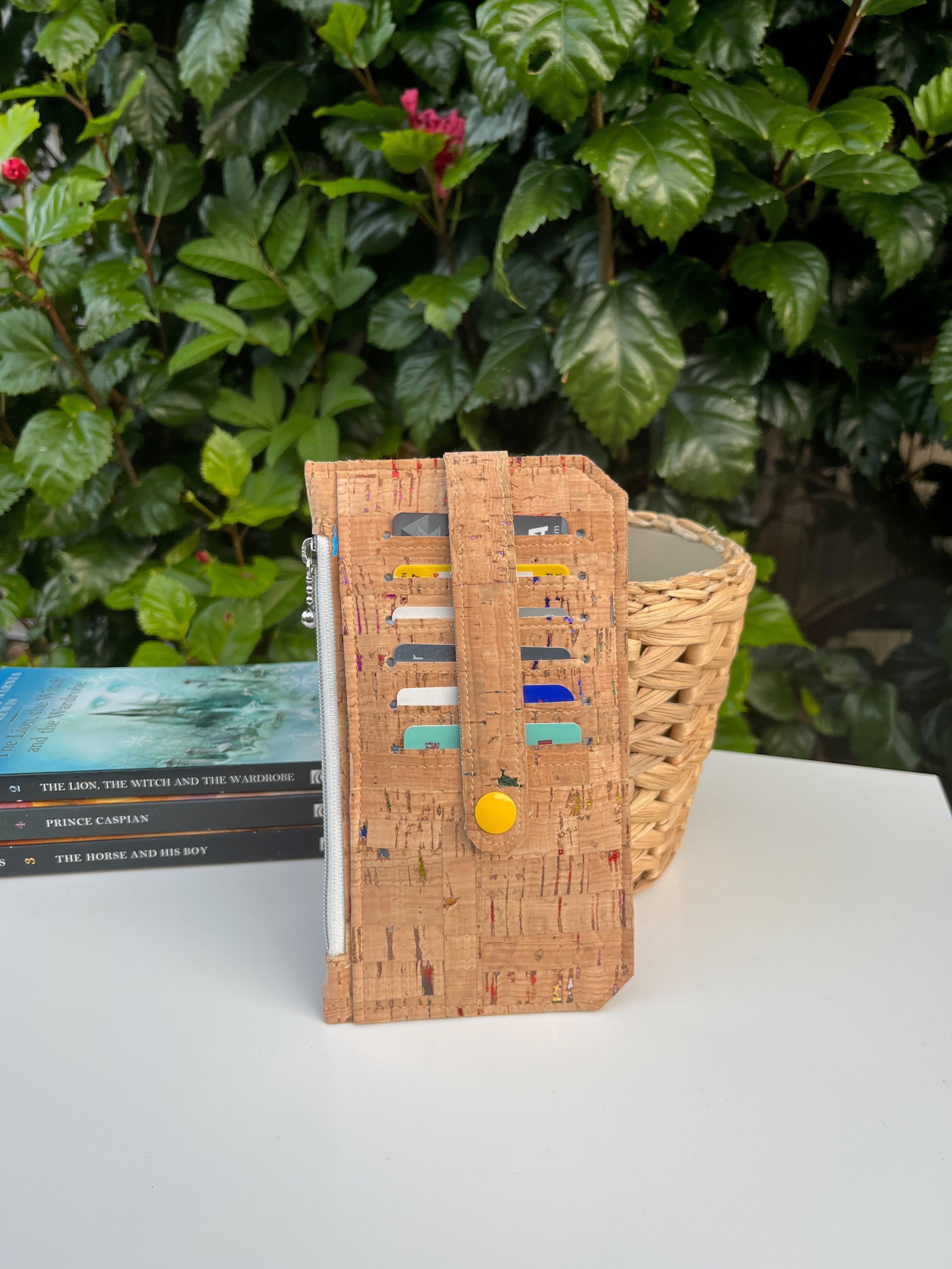 Purse Pal Wallet - Natural Metallic Portuguese Rainbow Cork