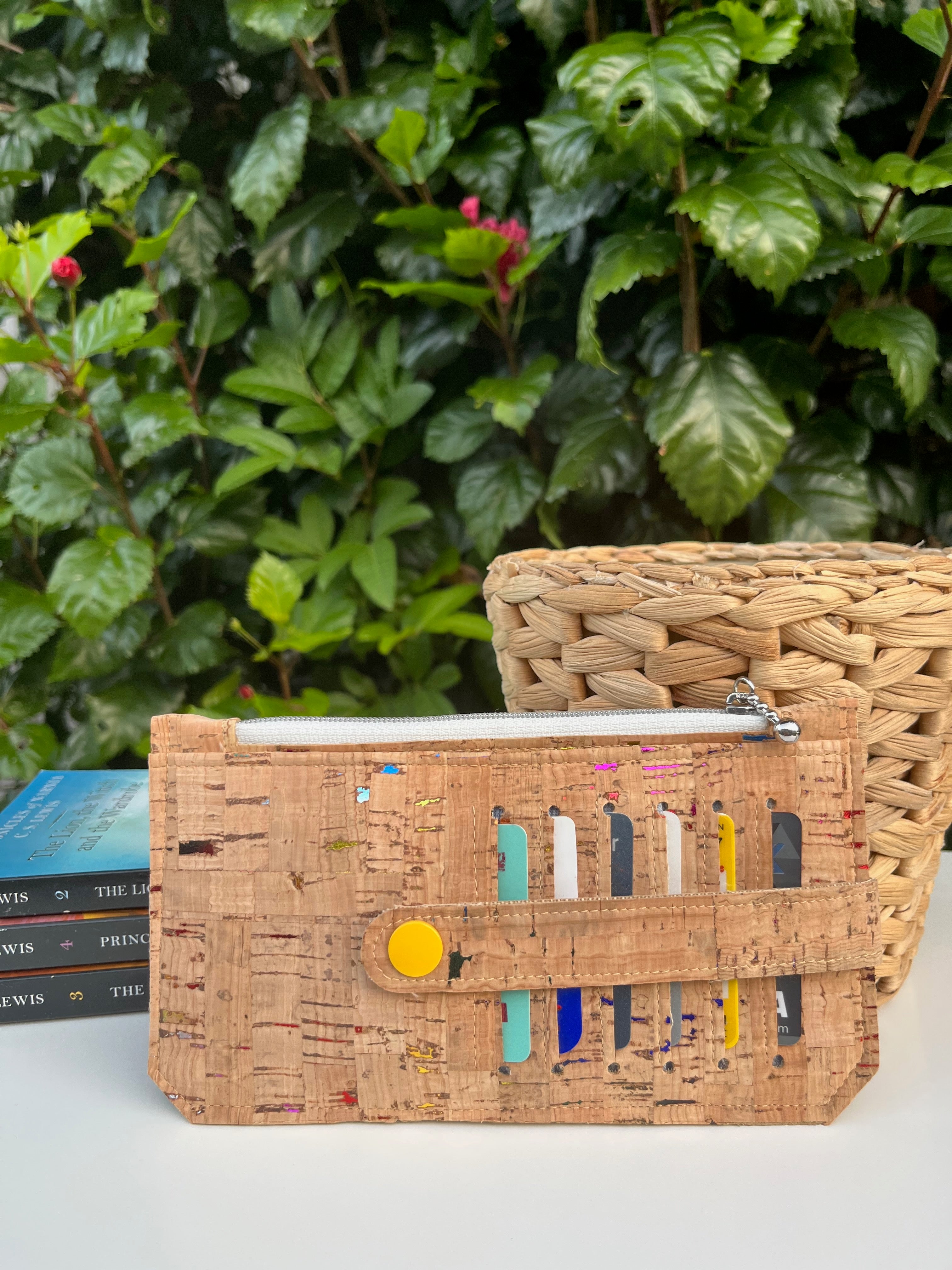 Purse Pal Wallet - Natural Metallic Portuguese Rainbow Cork