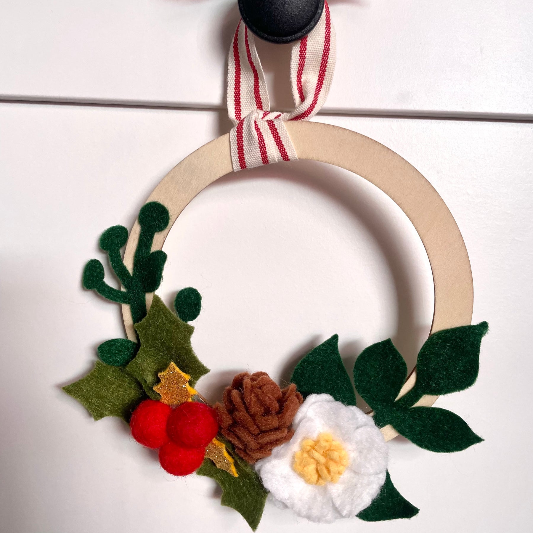 Felt Christmas Wreath Ornaments