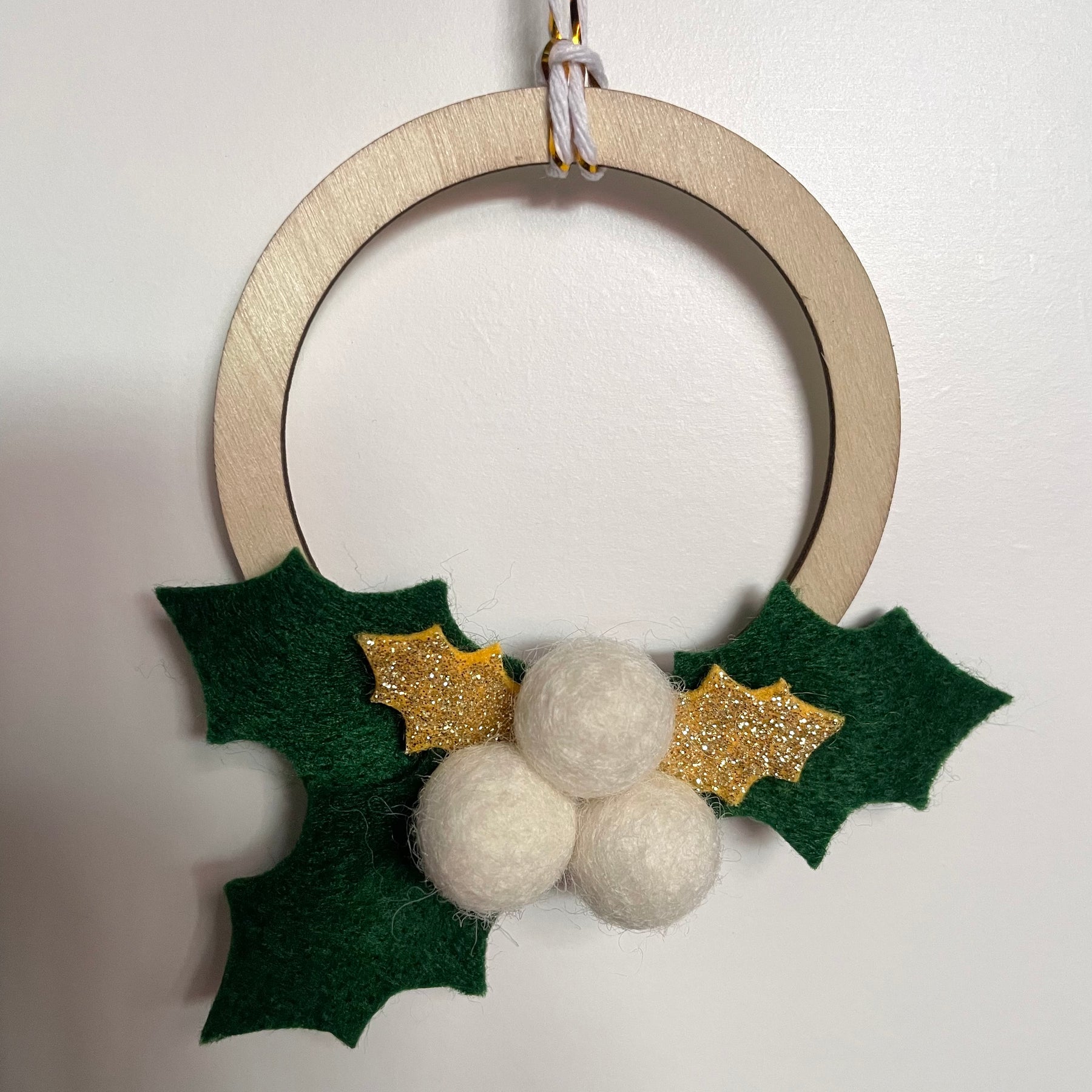 Felt Christmas Wreath Ornaments