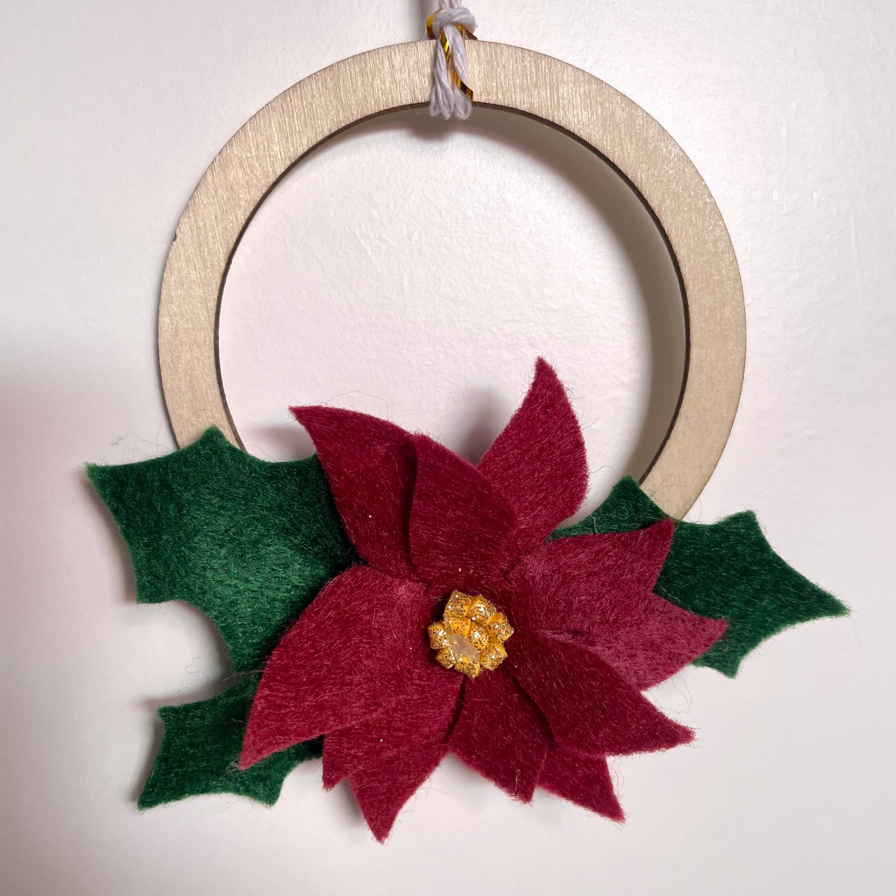 Felt Christmas Wreath Ornaments
