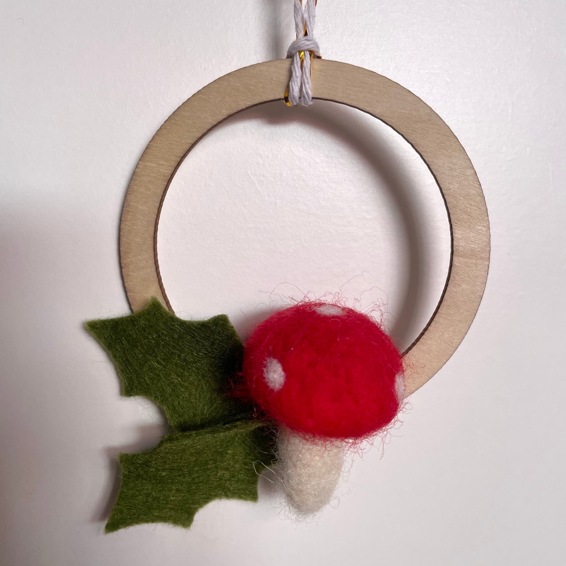 Felt Christmas Wreath Ornaments