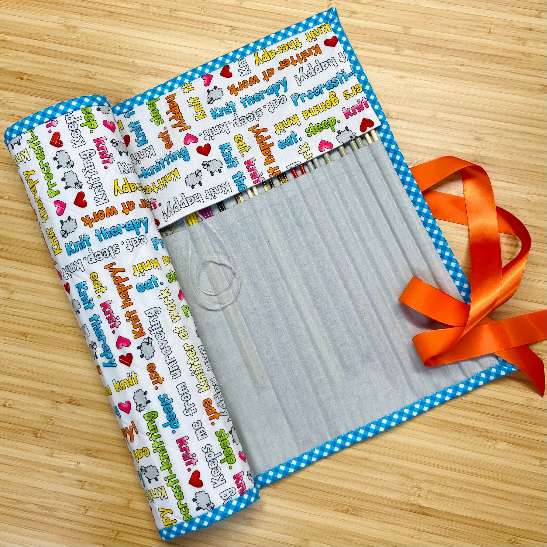 Handmade Knitting Needle Roll