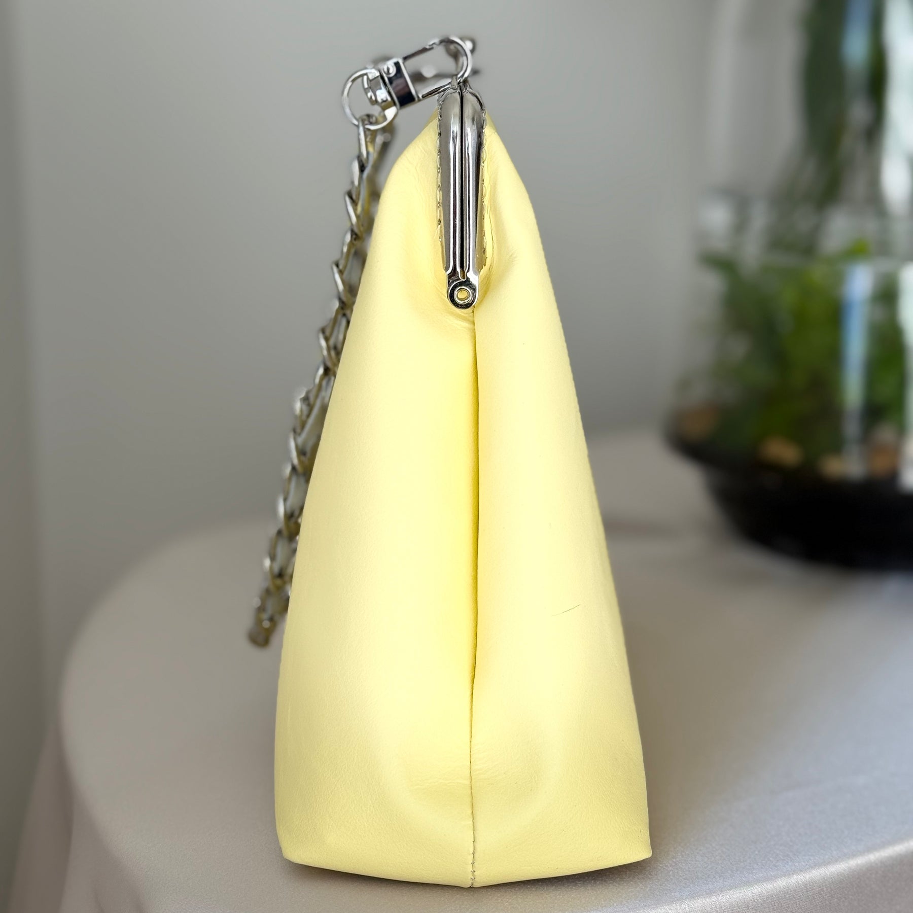 Metal frame ‘Banana lollipop’ purse