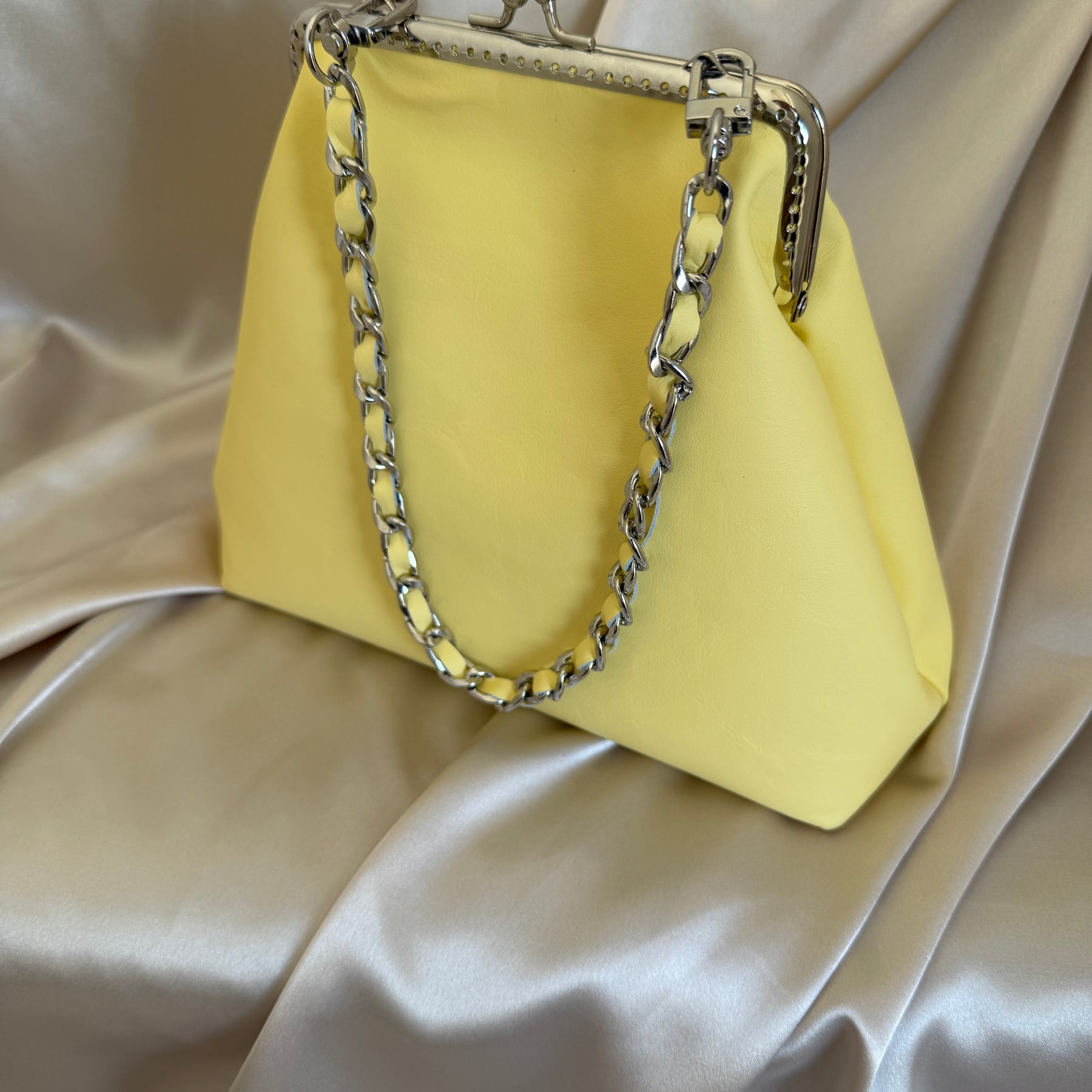 Metal frame ‘Banana lollipop’ purse