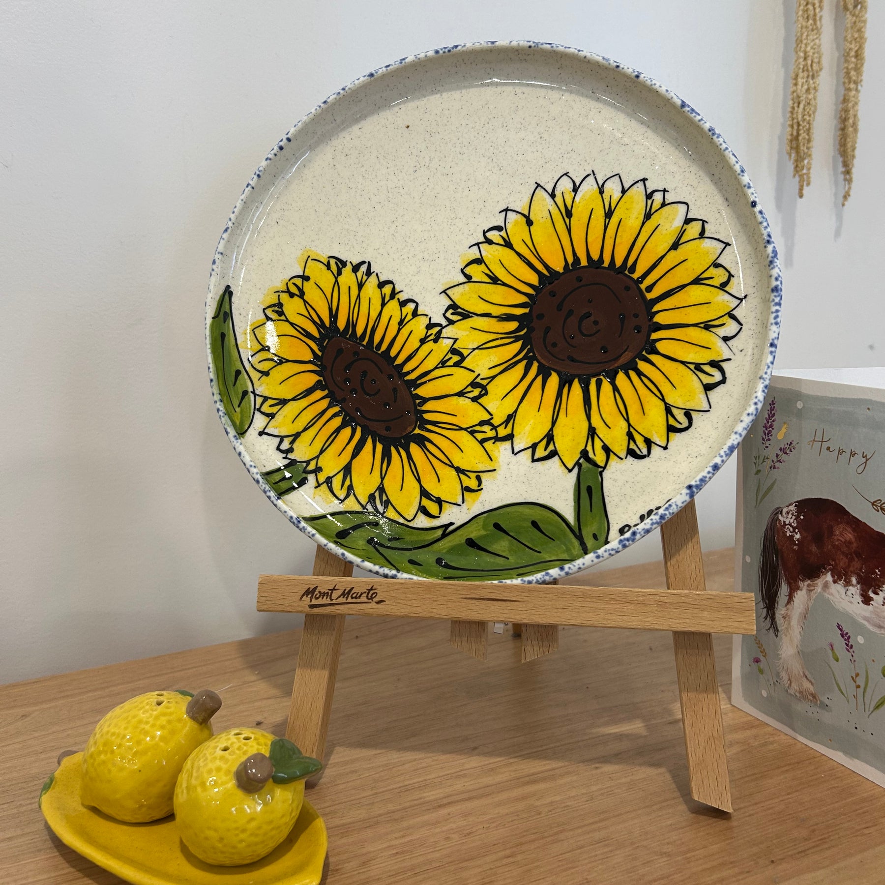 Hand Painted Sunflower Platter Various Designs