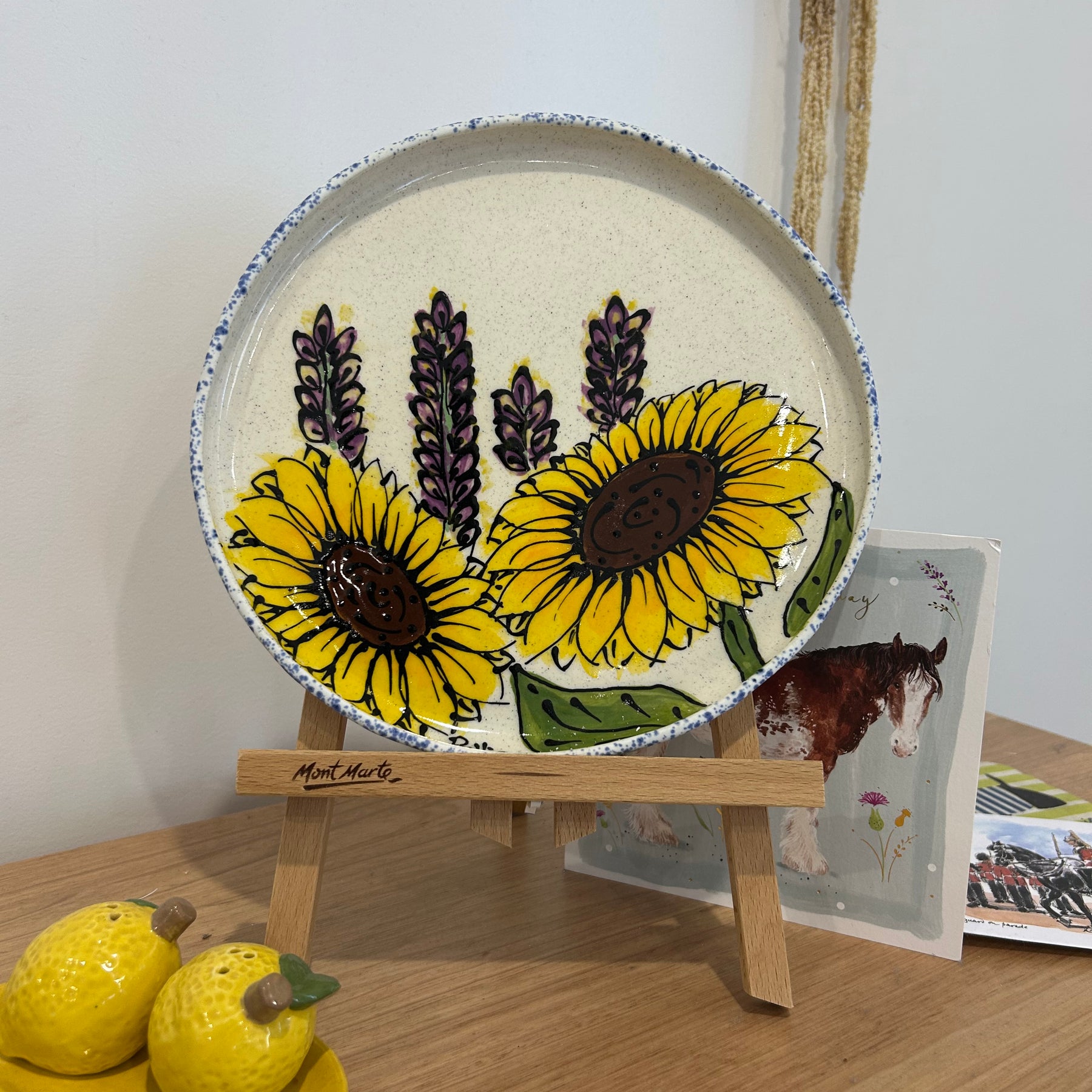 Hand Painted Sunflower Platter Various Designs