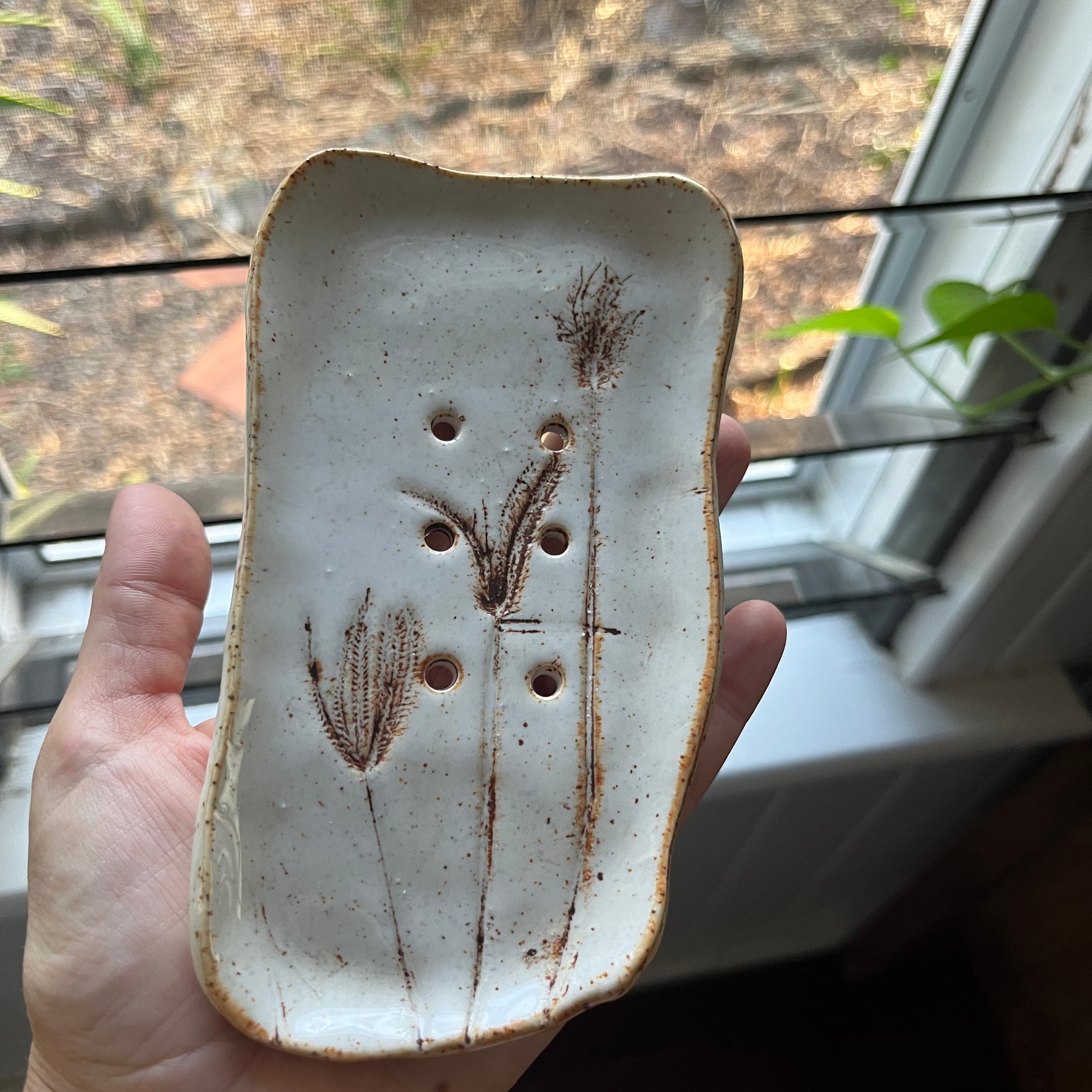Rustic Pottery Soap Dish