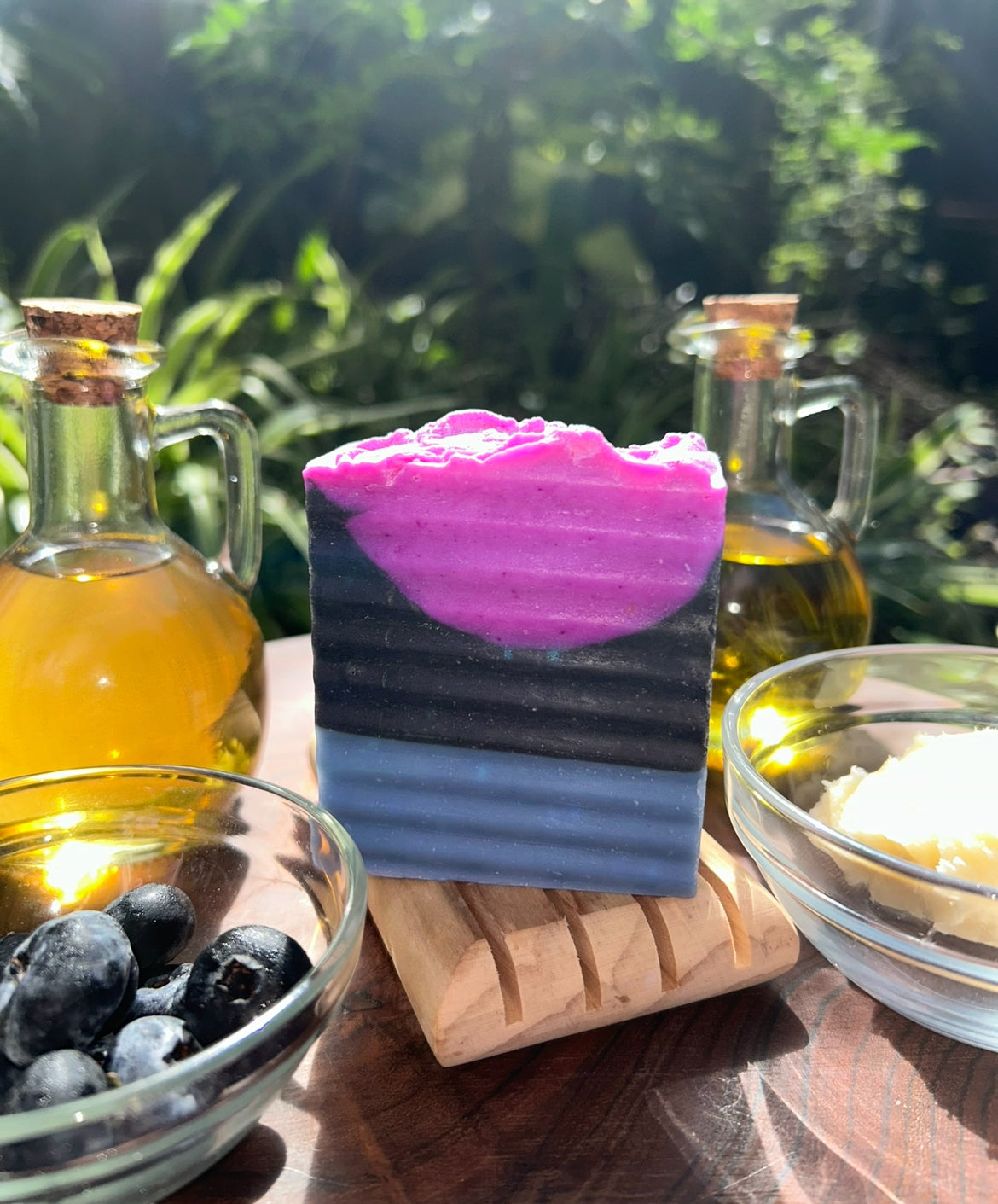 Handmade Blueberry Puree Soap | Organic Skincare Treat | Shea Butter Soap