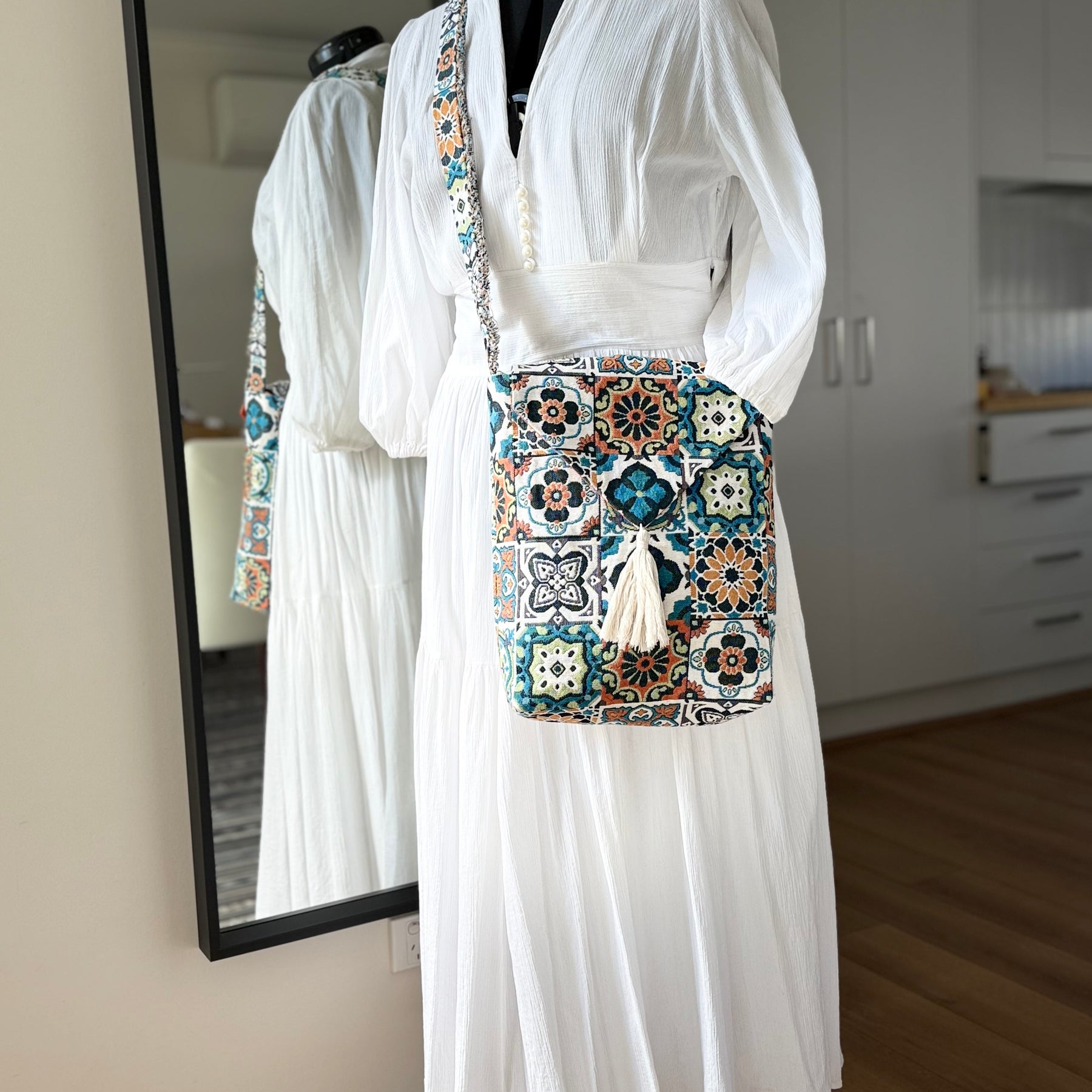 Boho style shoulder bag
