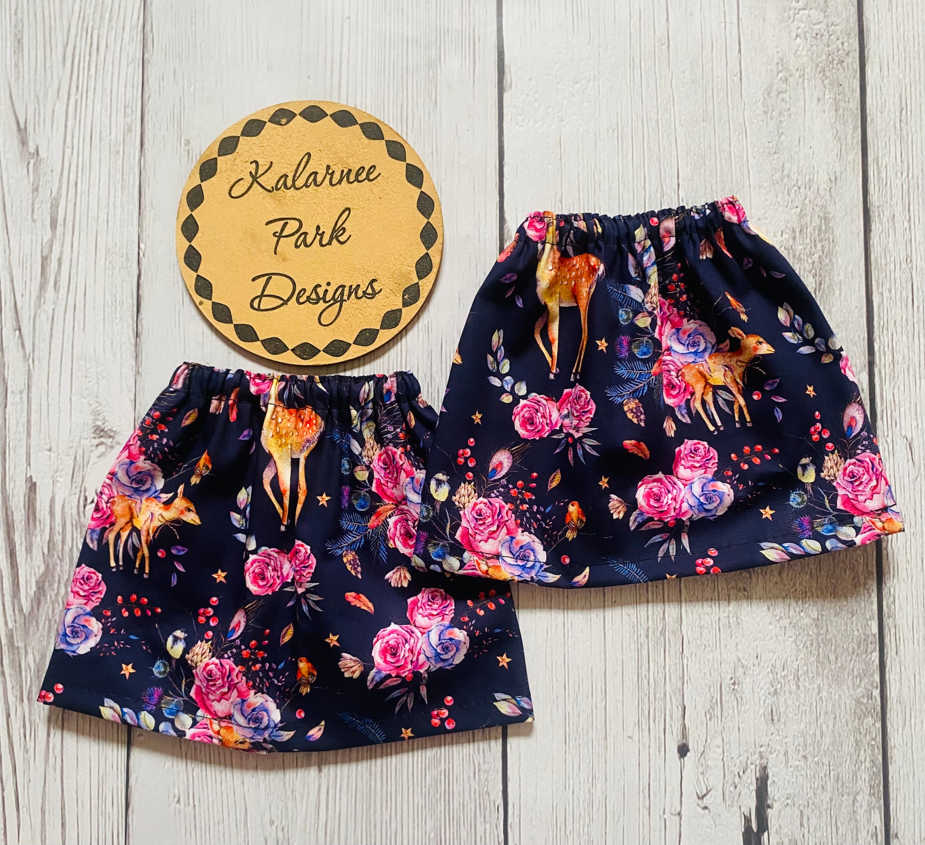 ''Floral Deer" Adult Size and Kids Size Sock Savers