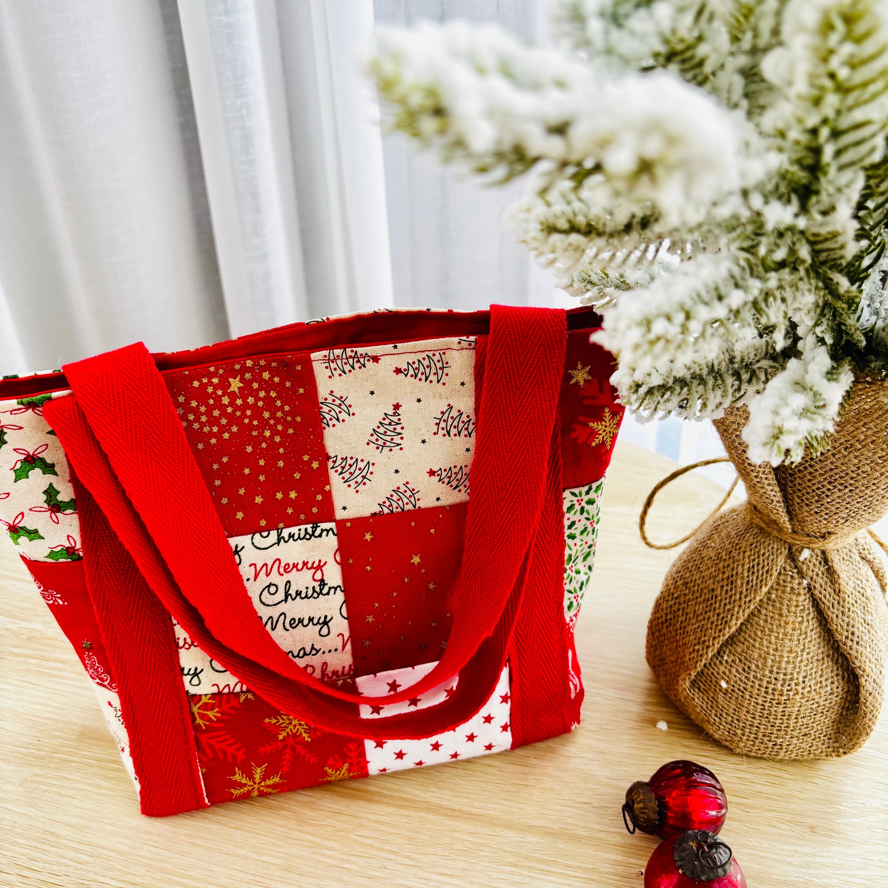 Sustainable  Christmas Gift & Keepsake lined Bags