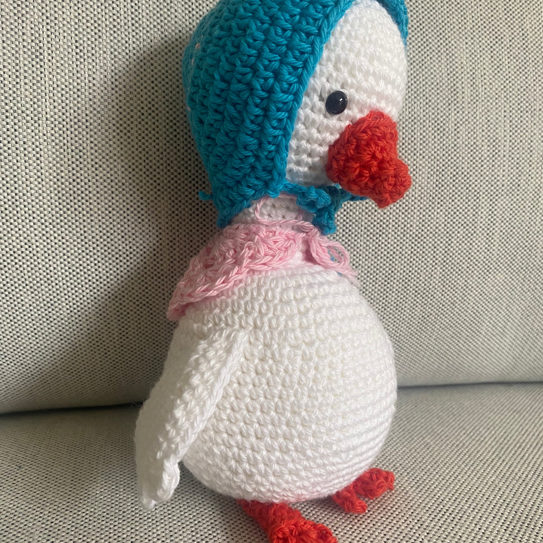 Mother Goose - crocheted cotton toy