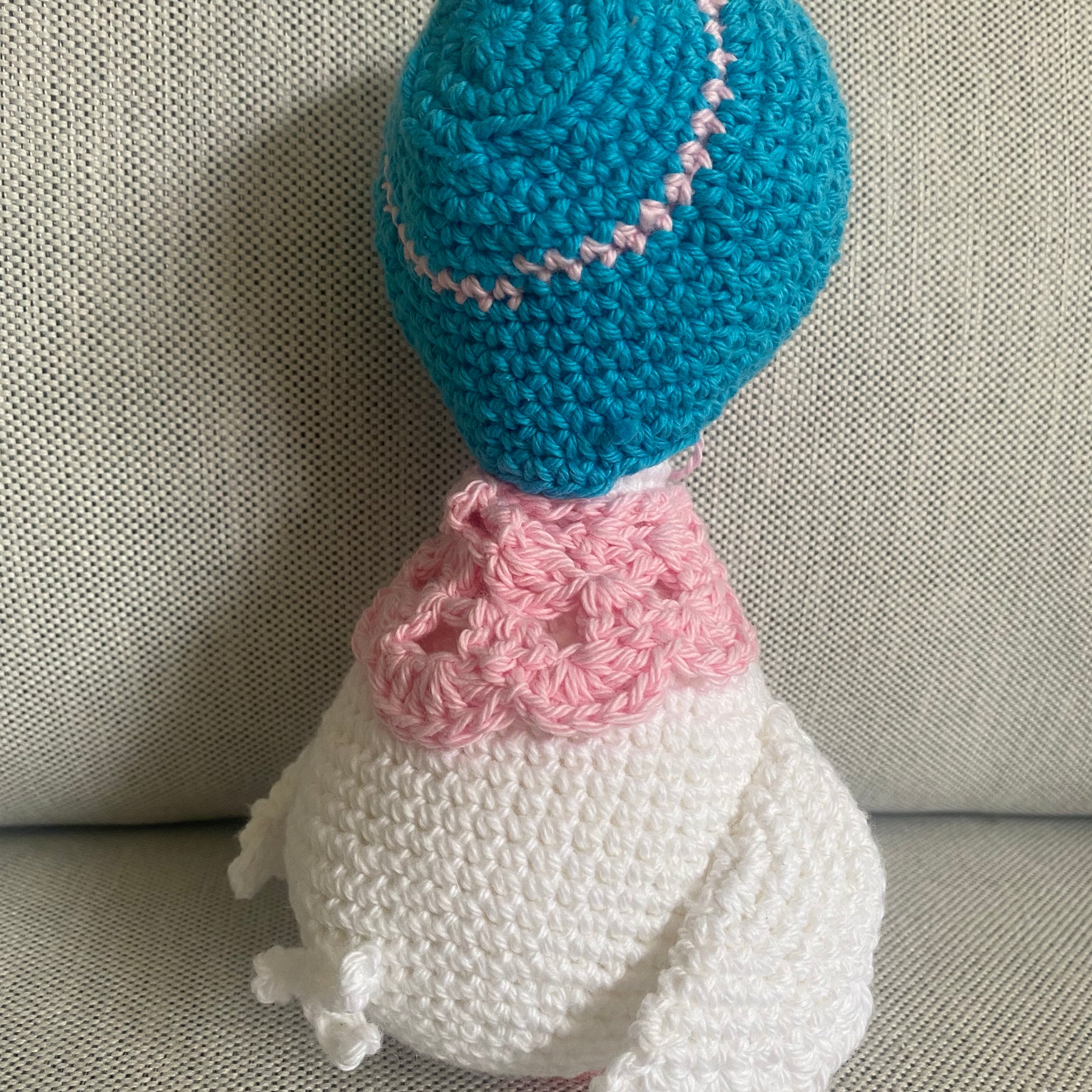 Mother Goose - crocheted cotton toy
