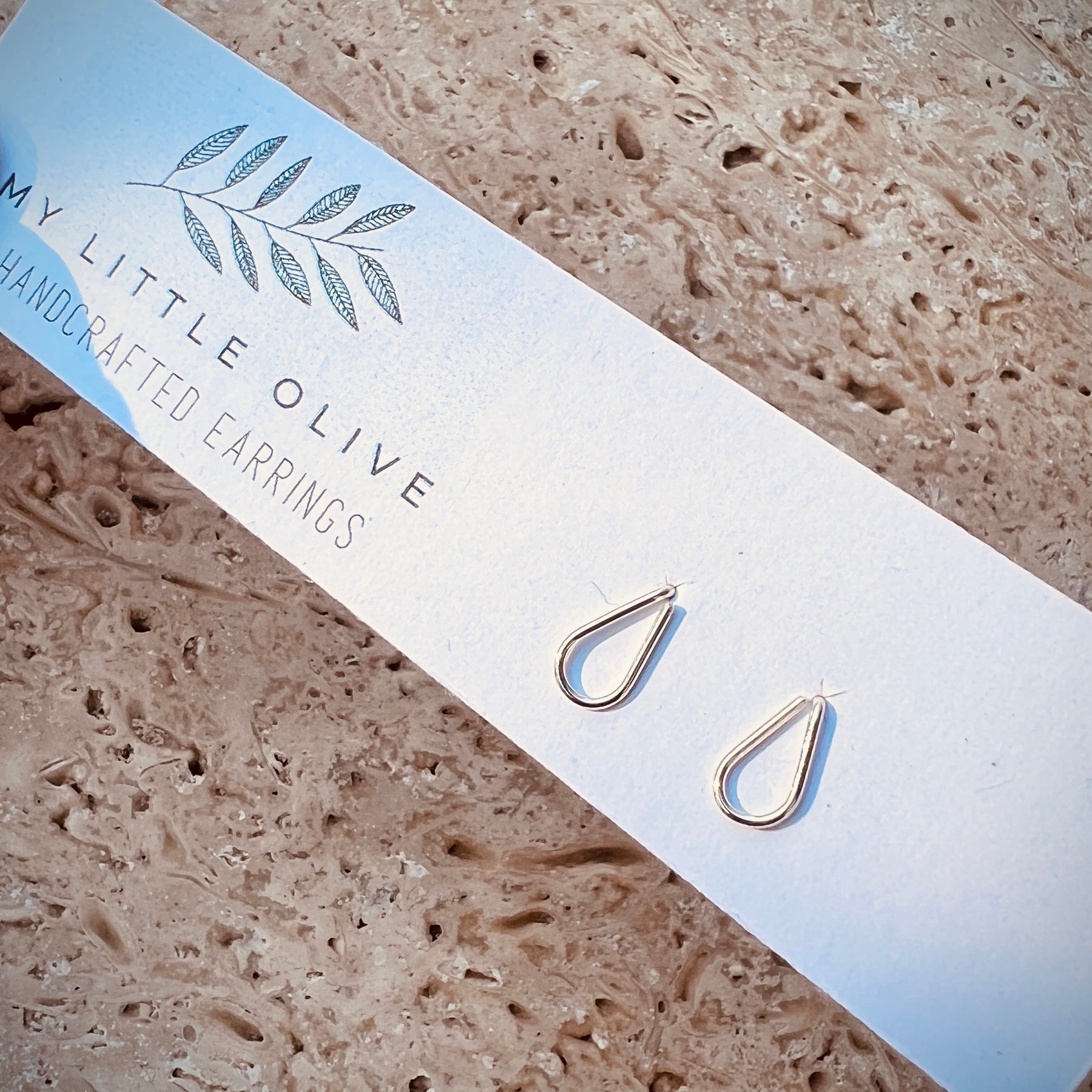 Tear shaped studs Sterling Silver | Gold | Rose Gold