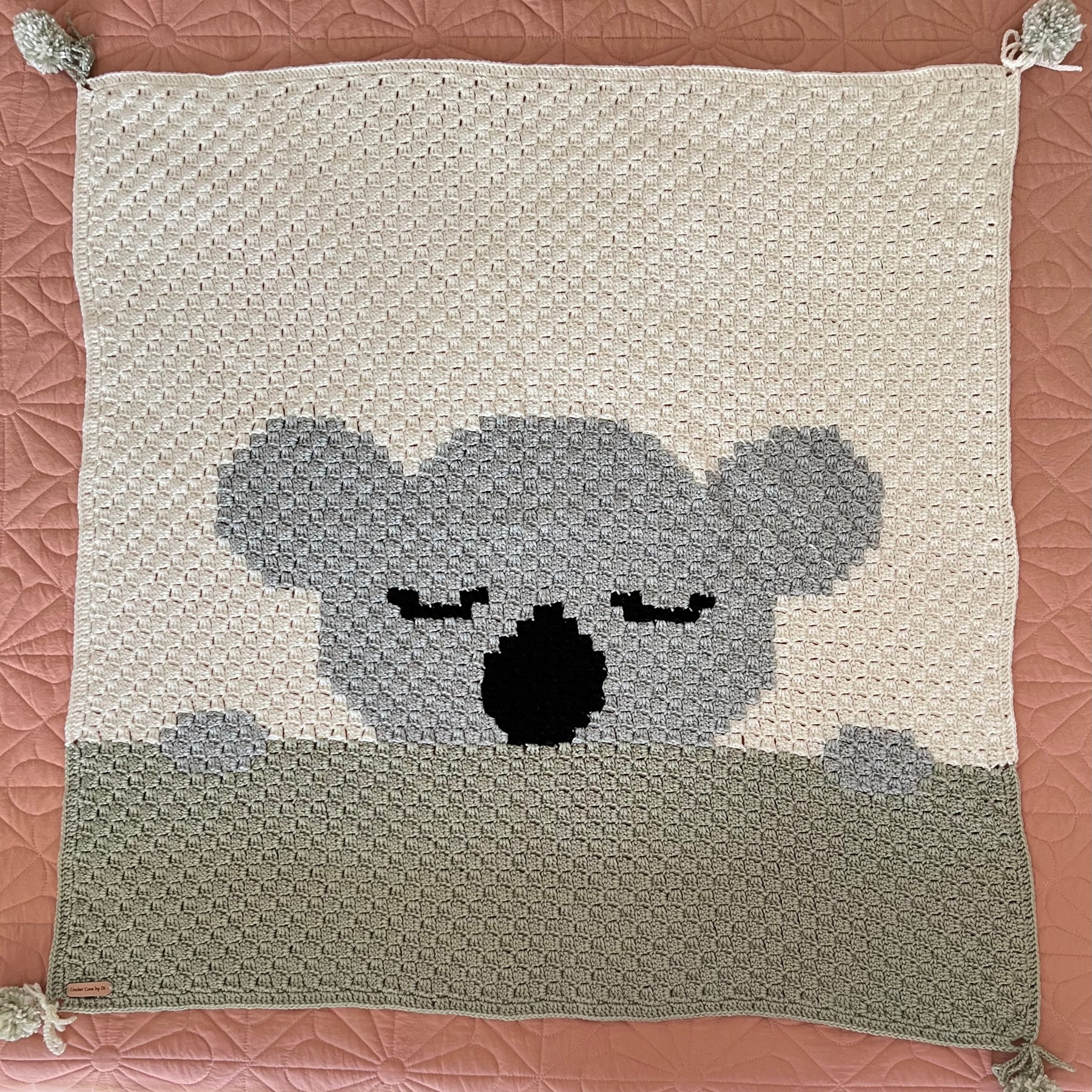 Crochet Lullaby Koala Blanket