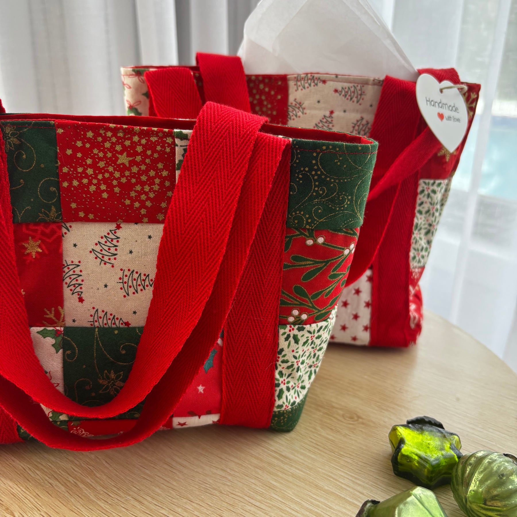 Sustainable  Christmas Gift & Keepsake lined Bags