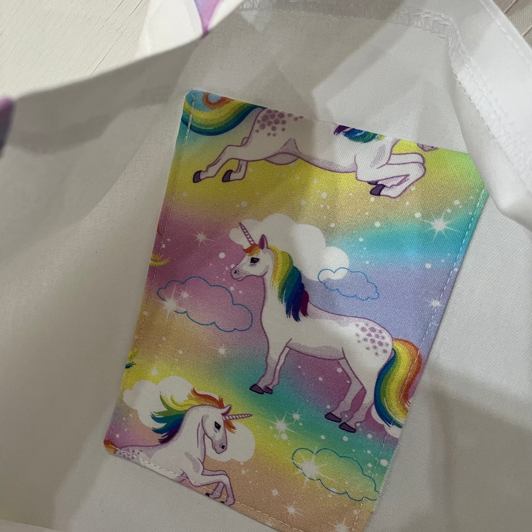 Rainbow unicorns library/shopping bag