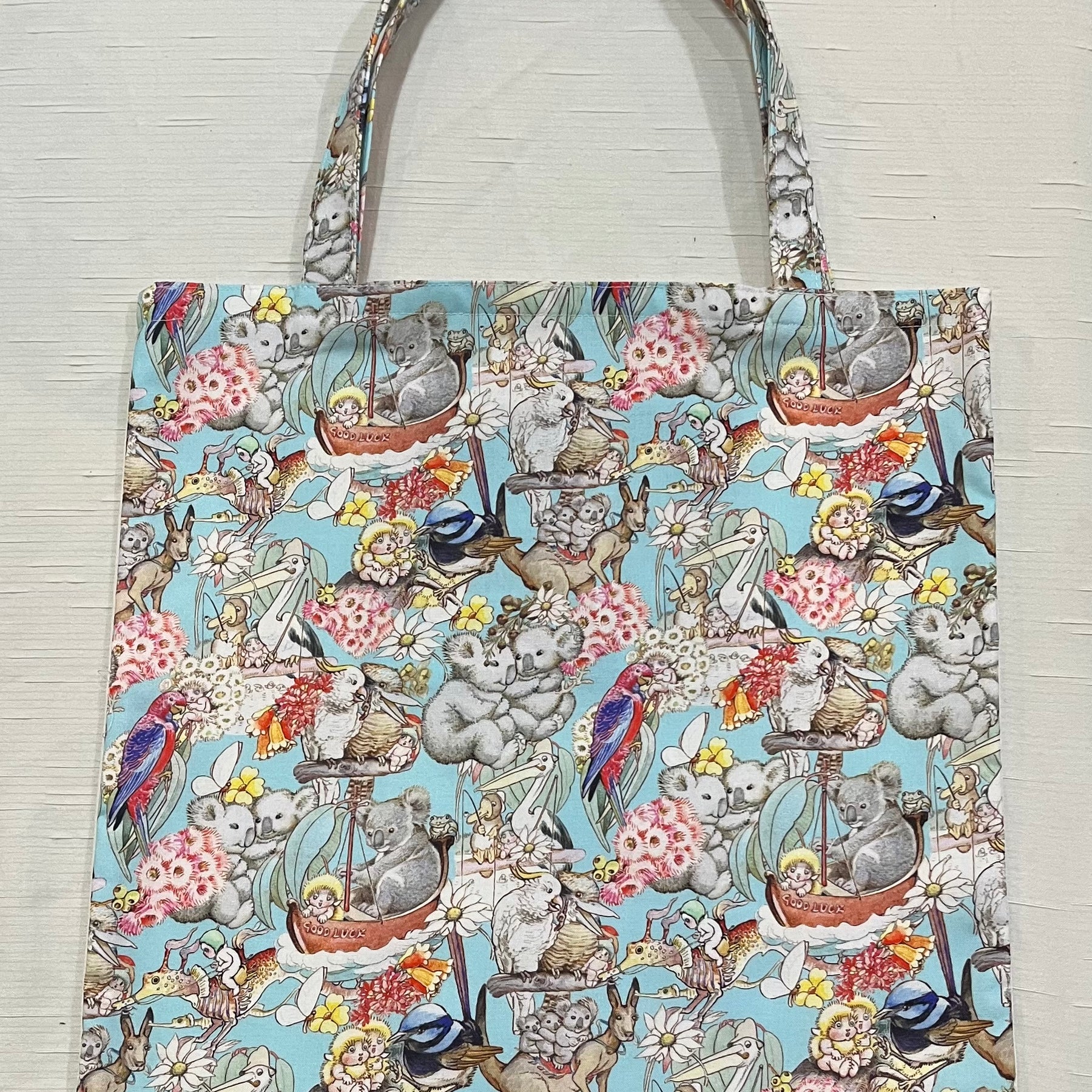 Australian animals library/shopping bag