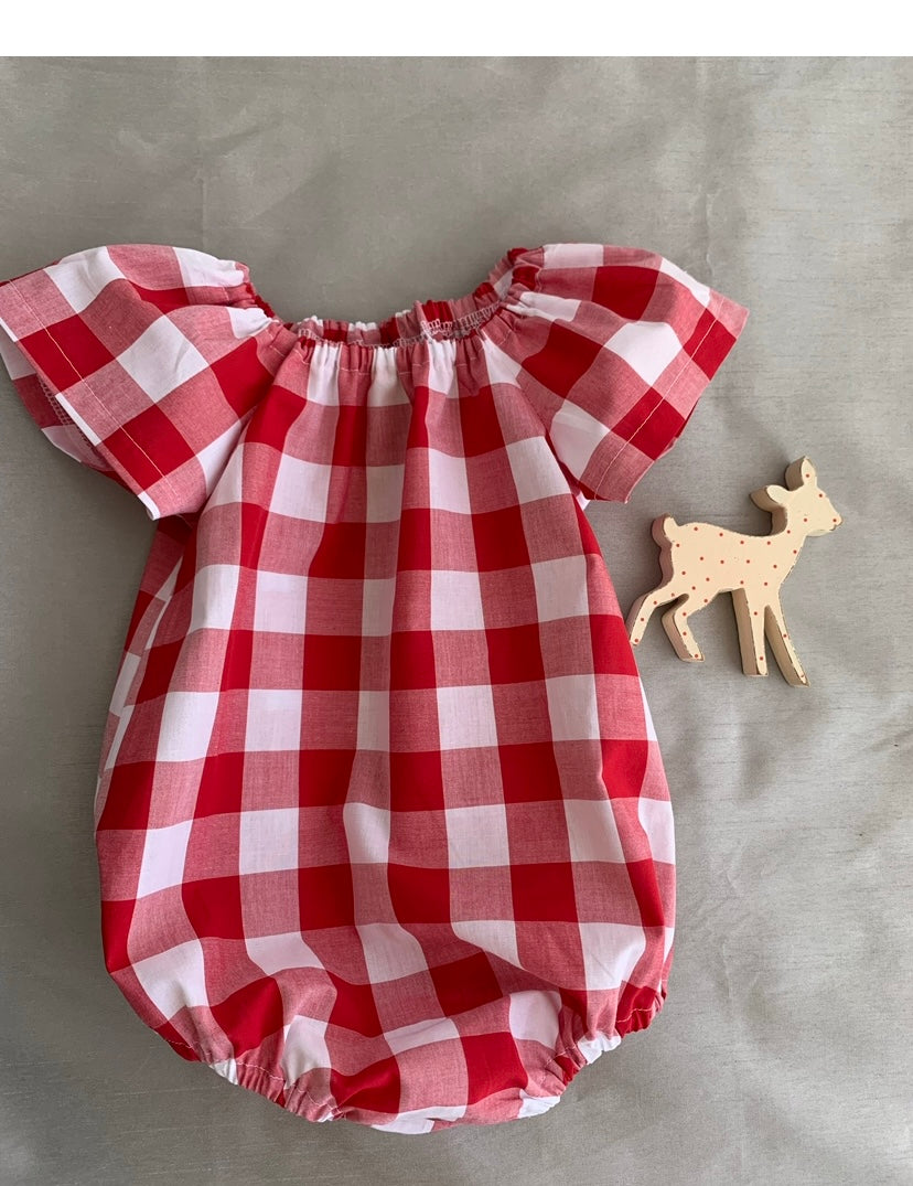 Baby girls Christmas playsuit