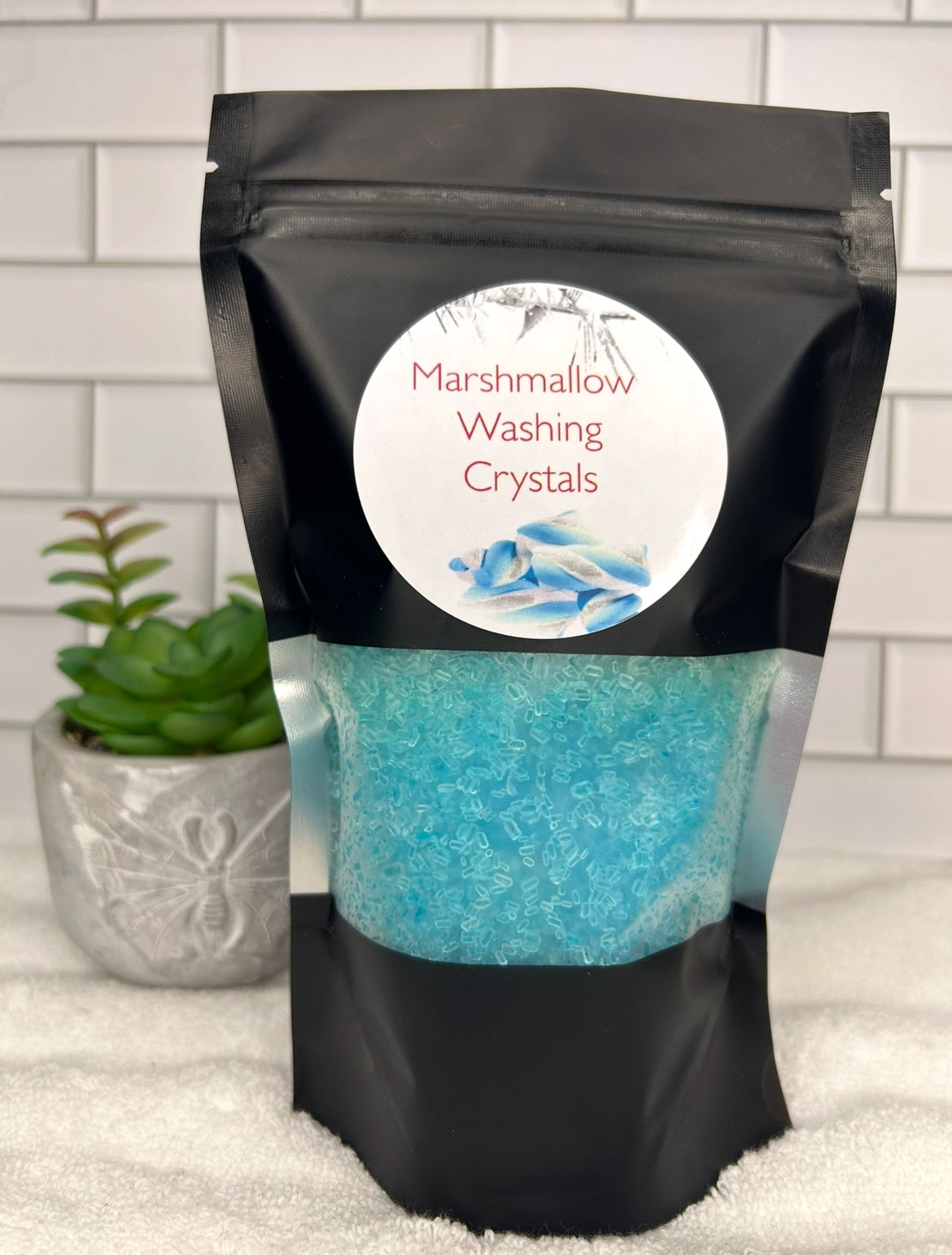 Handmade Washing Crystals | Marshmallow Fragrance | Natural Fabric Softener Alternative