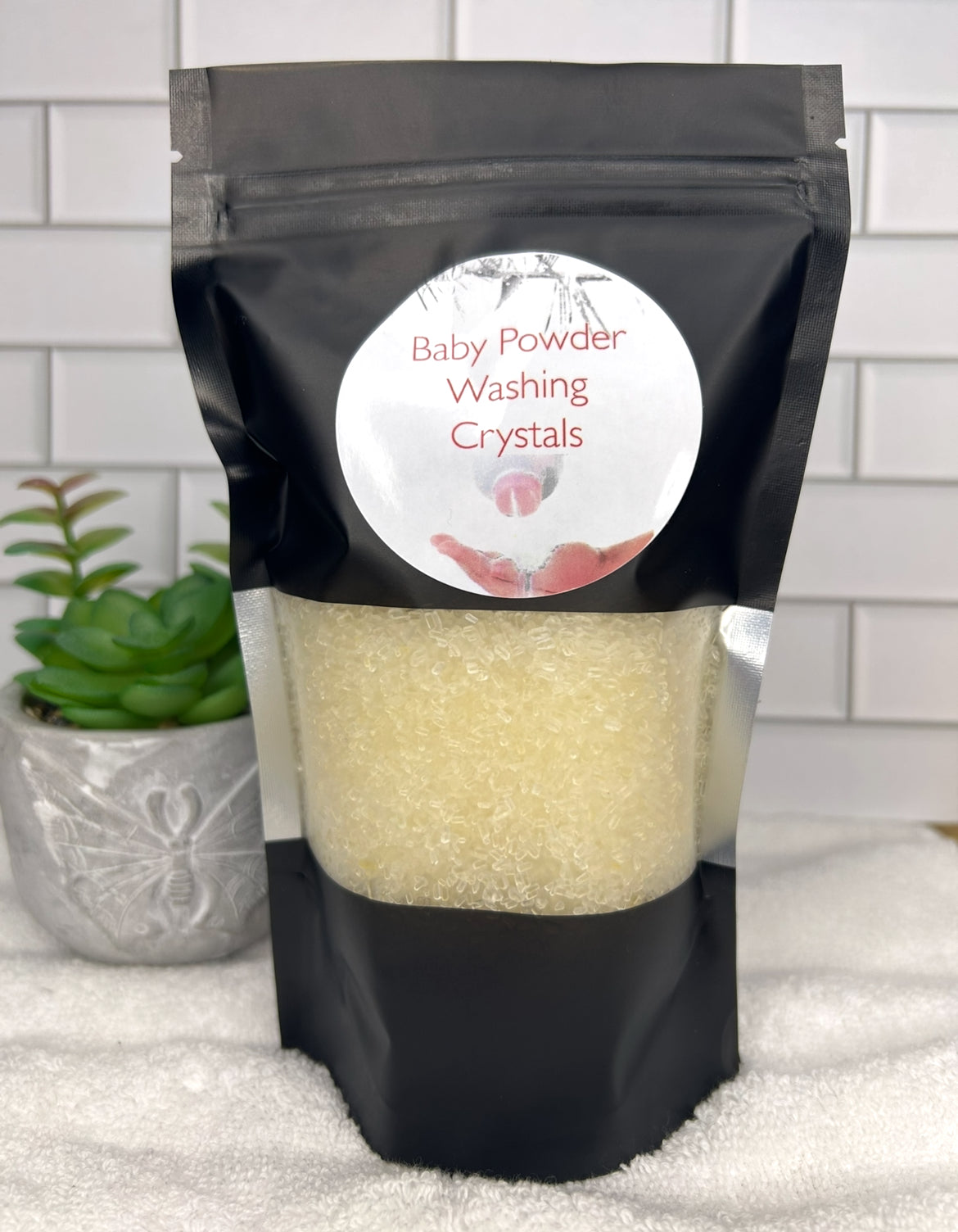 Handmade Washing Crystals | Baby Powder Fragrance | Natural Fabric Softener Alternative