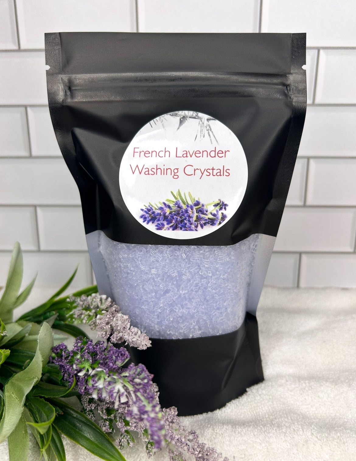 Handmade Washing Crystals | French Lavender Fragrance | Natural Fabric Softener Alternative
