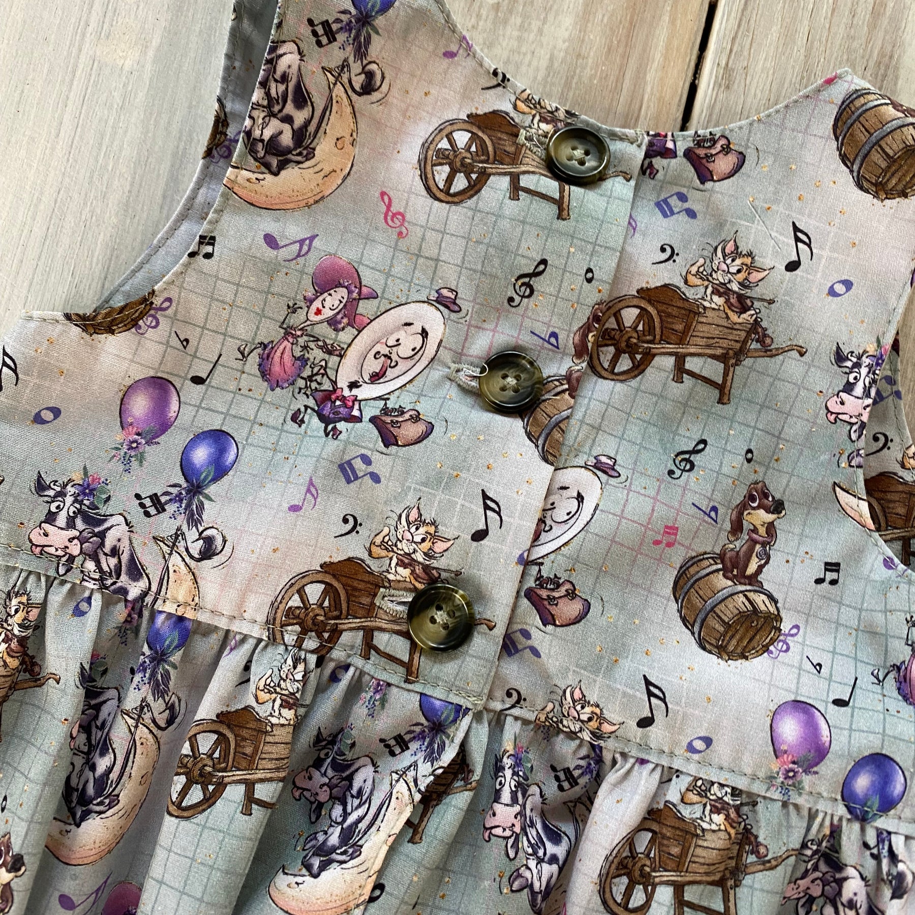 Nursery Rhyme Romper Handmade Size 1