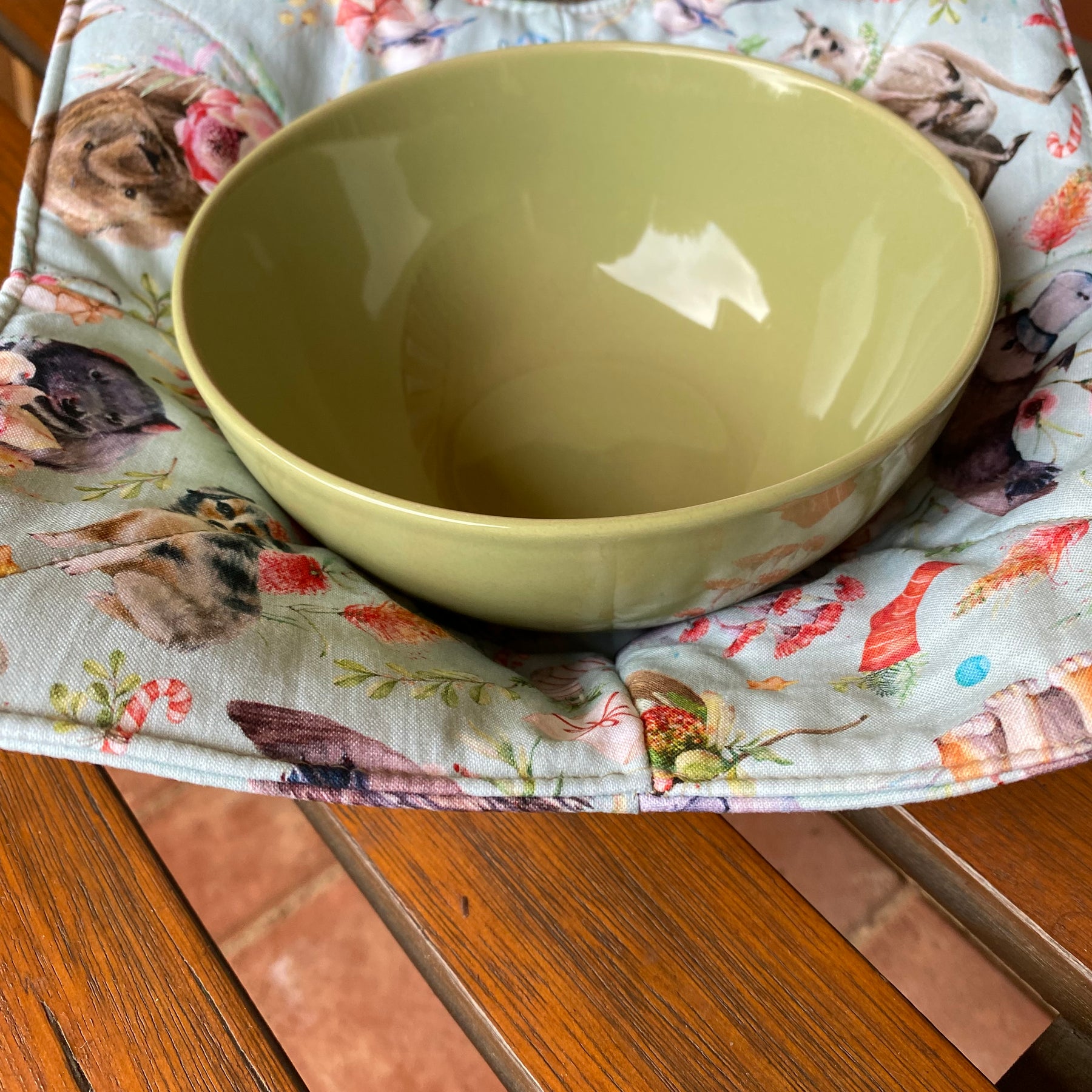 Microwave Bowl Cozies Australiana Christmas