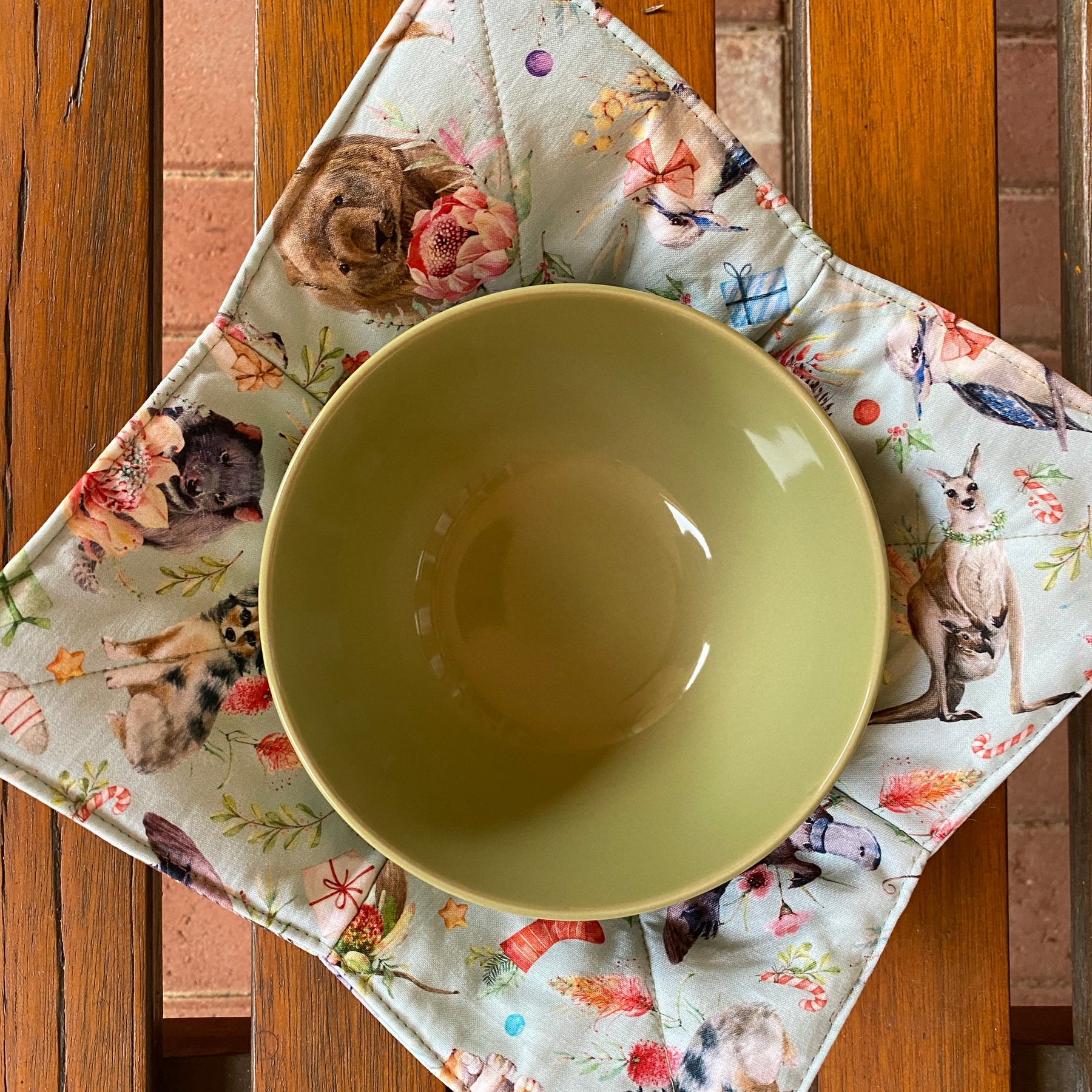 Microwave Bowl Cozies Australiana Christmas