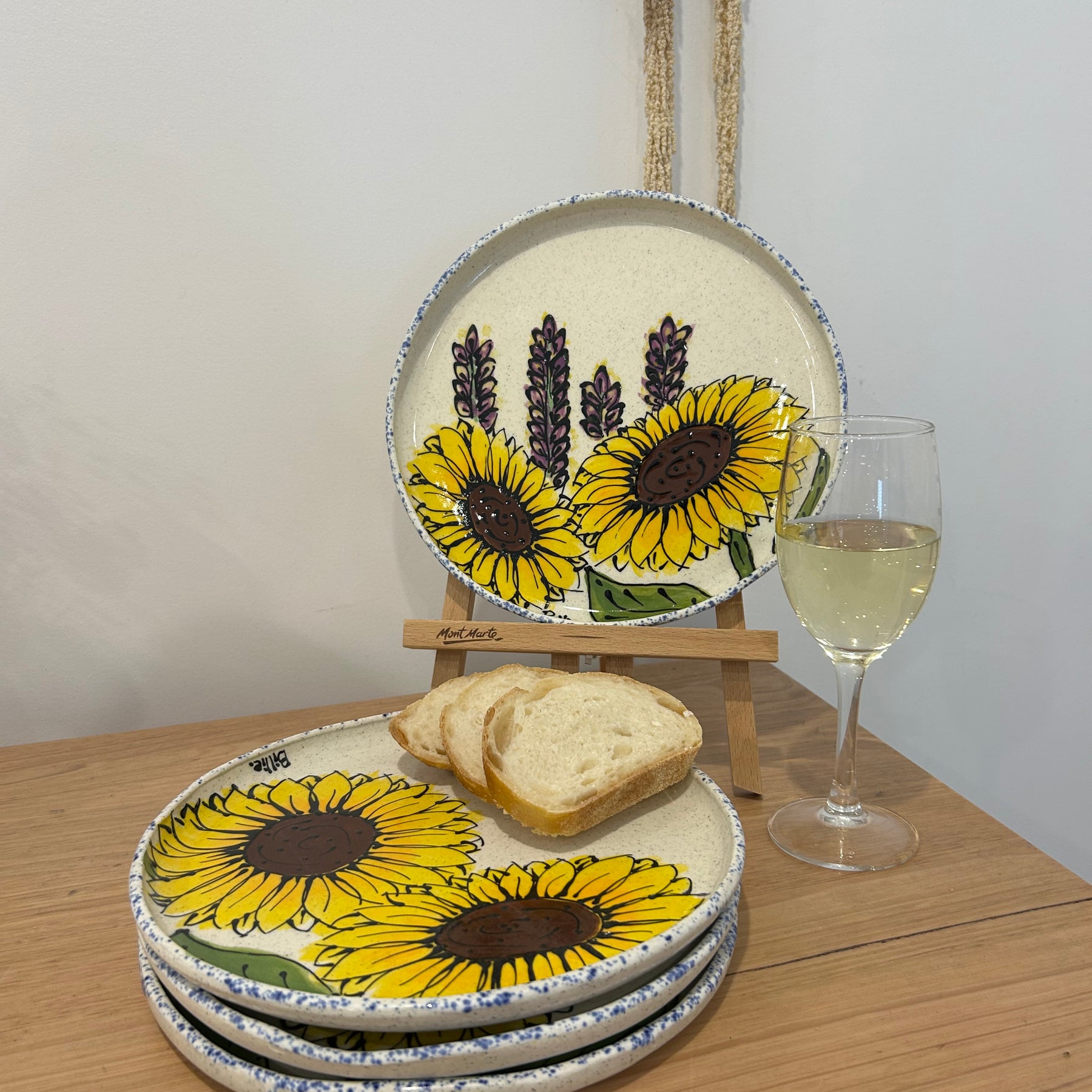 Hand Painted Sunflower Platter Various Designs