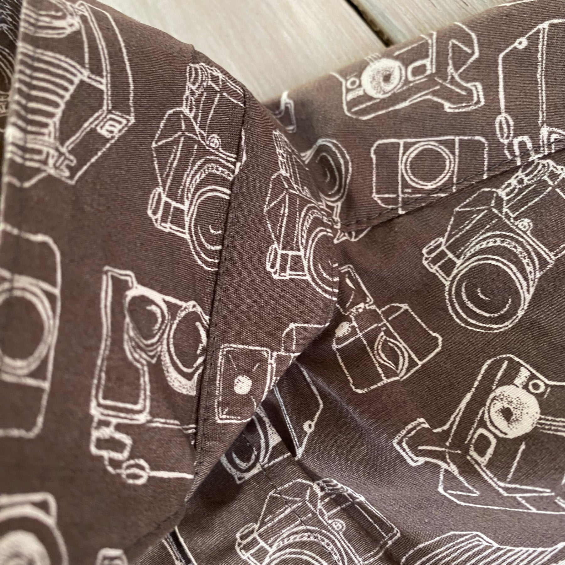 Boys Vintage Camera Print Shirt Size 6