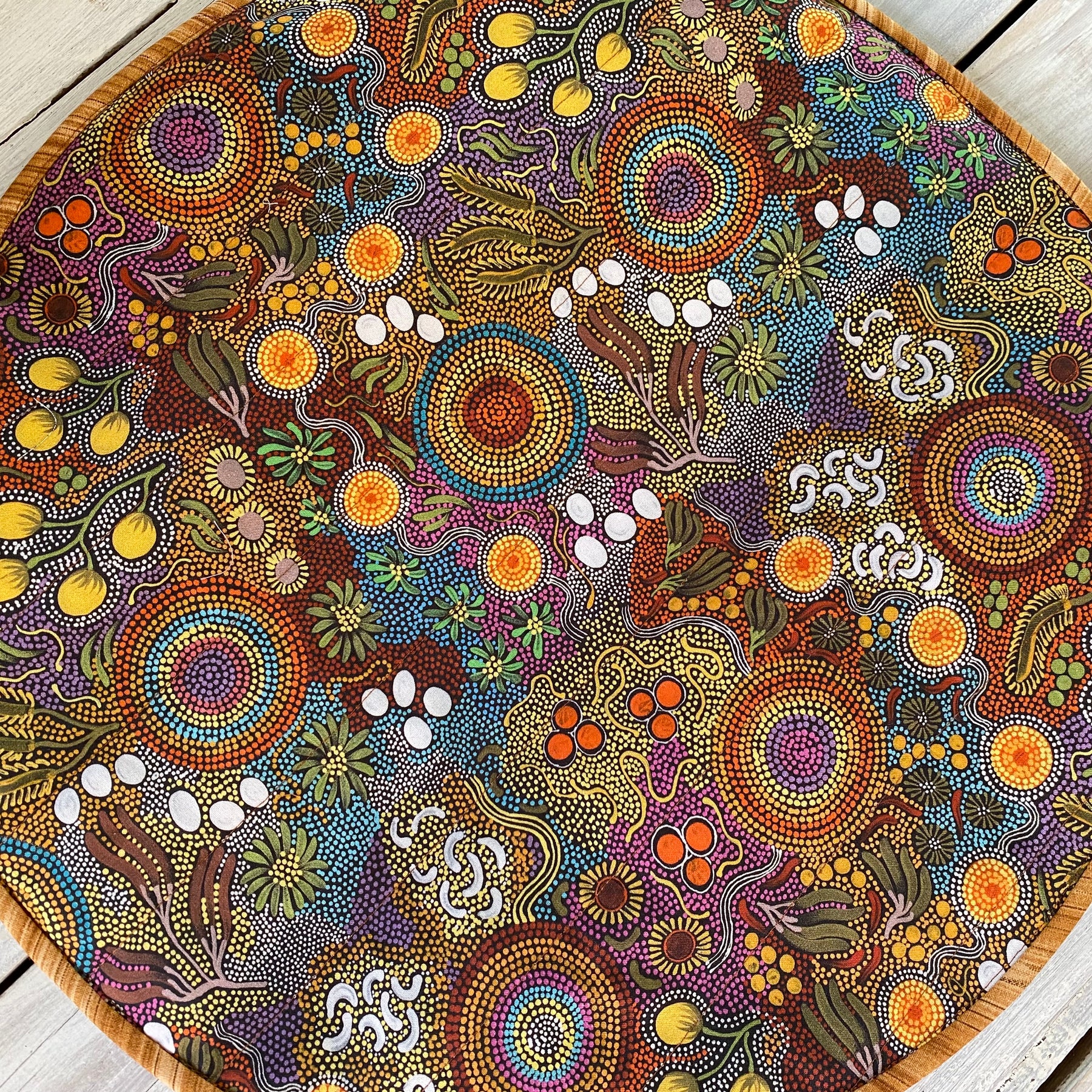 Casserole Carrier Round Budgerigar Dreaming