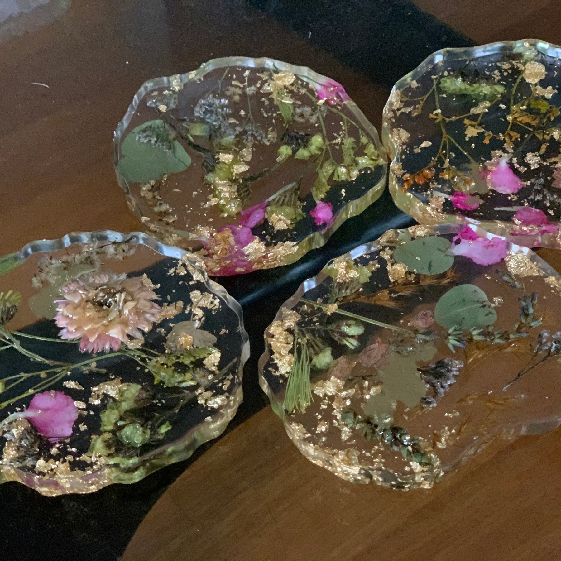 Australian made | Resin coasters | Coasters | native floral coasters | floral coasters