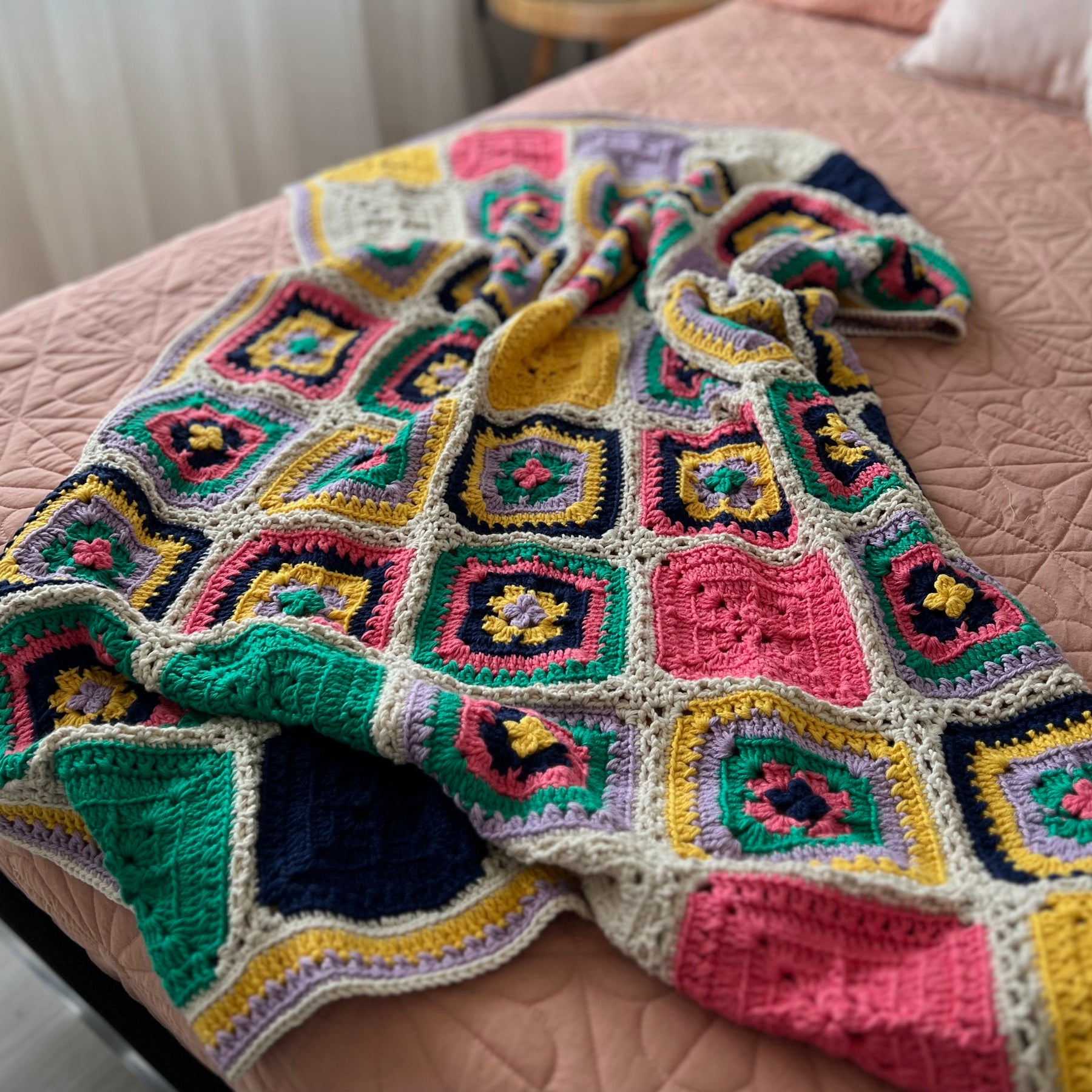 Crochet Bold and Bright Blanket