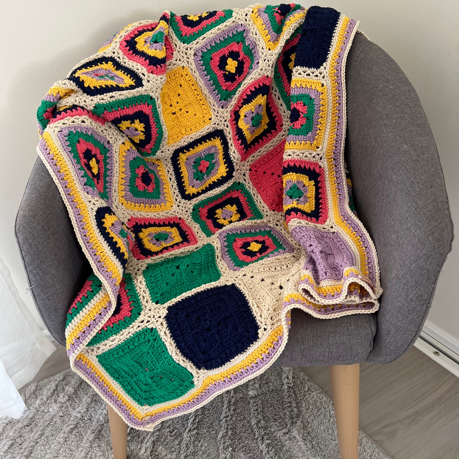 Crochet Bold and Bright Blanket
