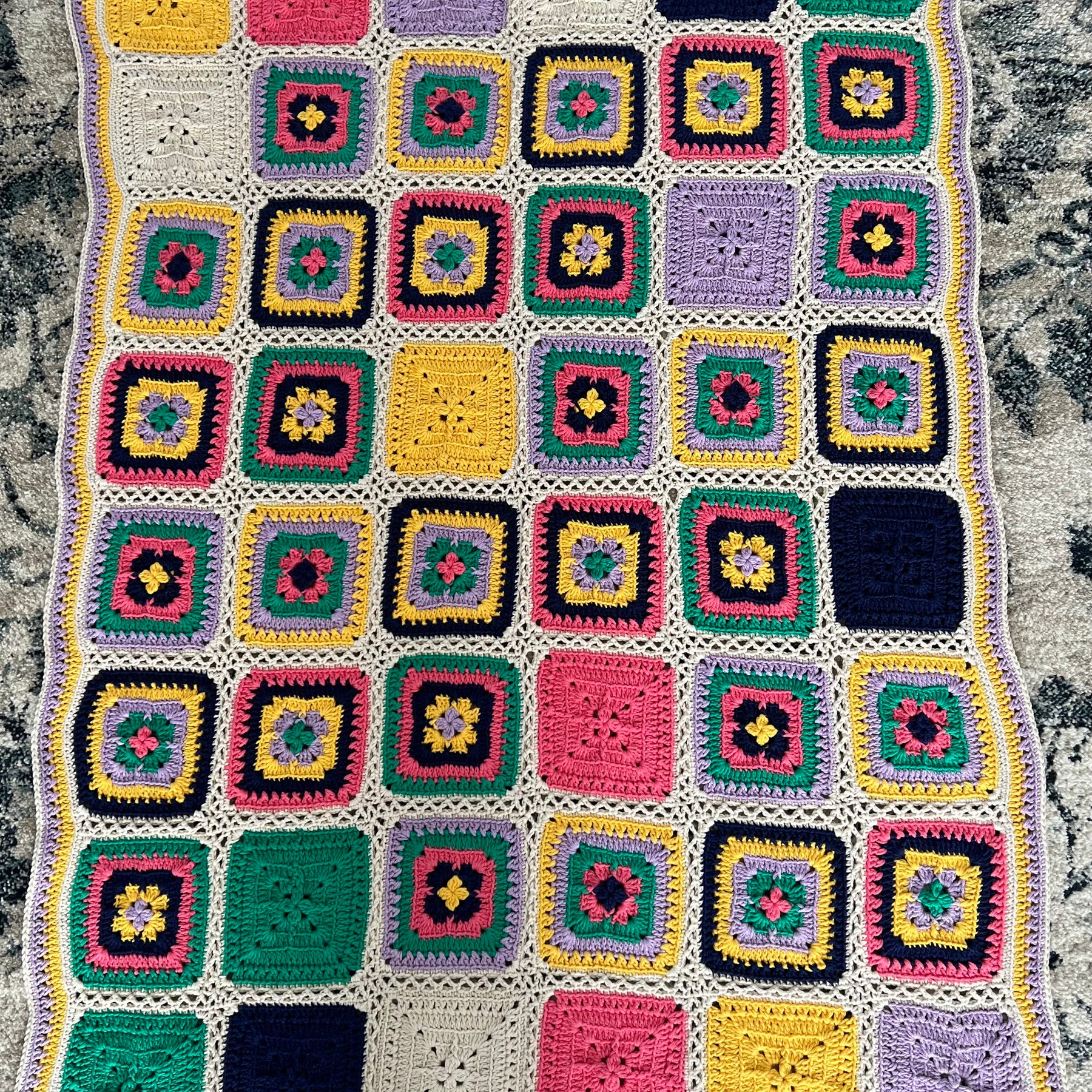 Crochet Bold and Bright Blanket