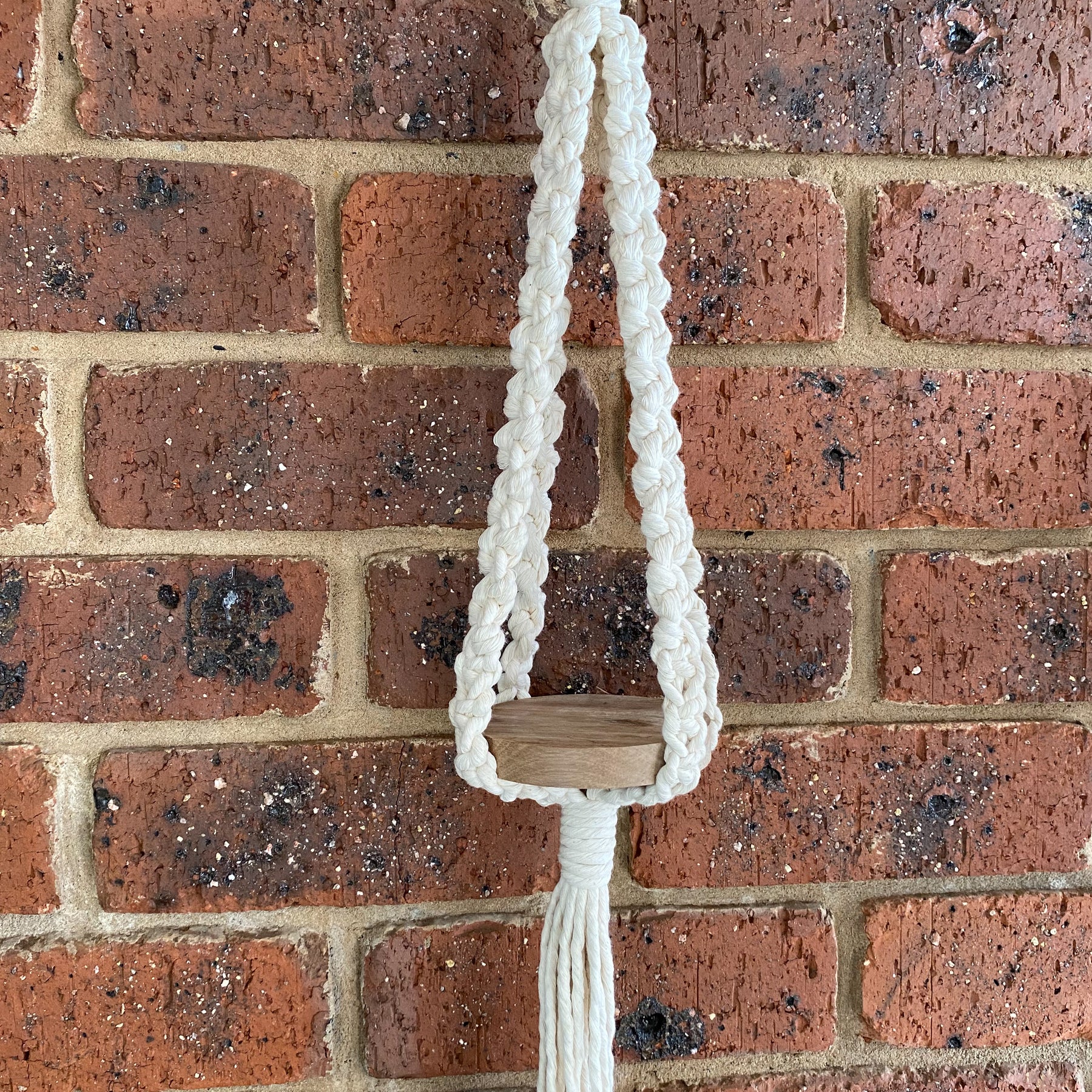 Macrame Mini Round Hanging Shelf Multi Purpose + Free Gift