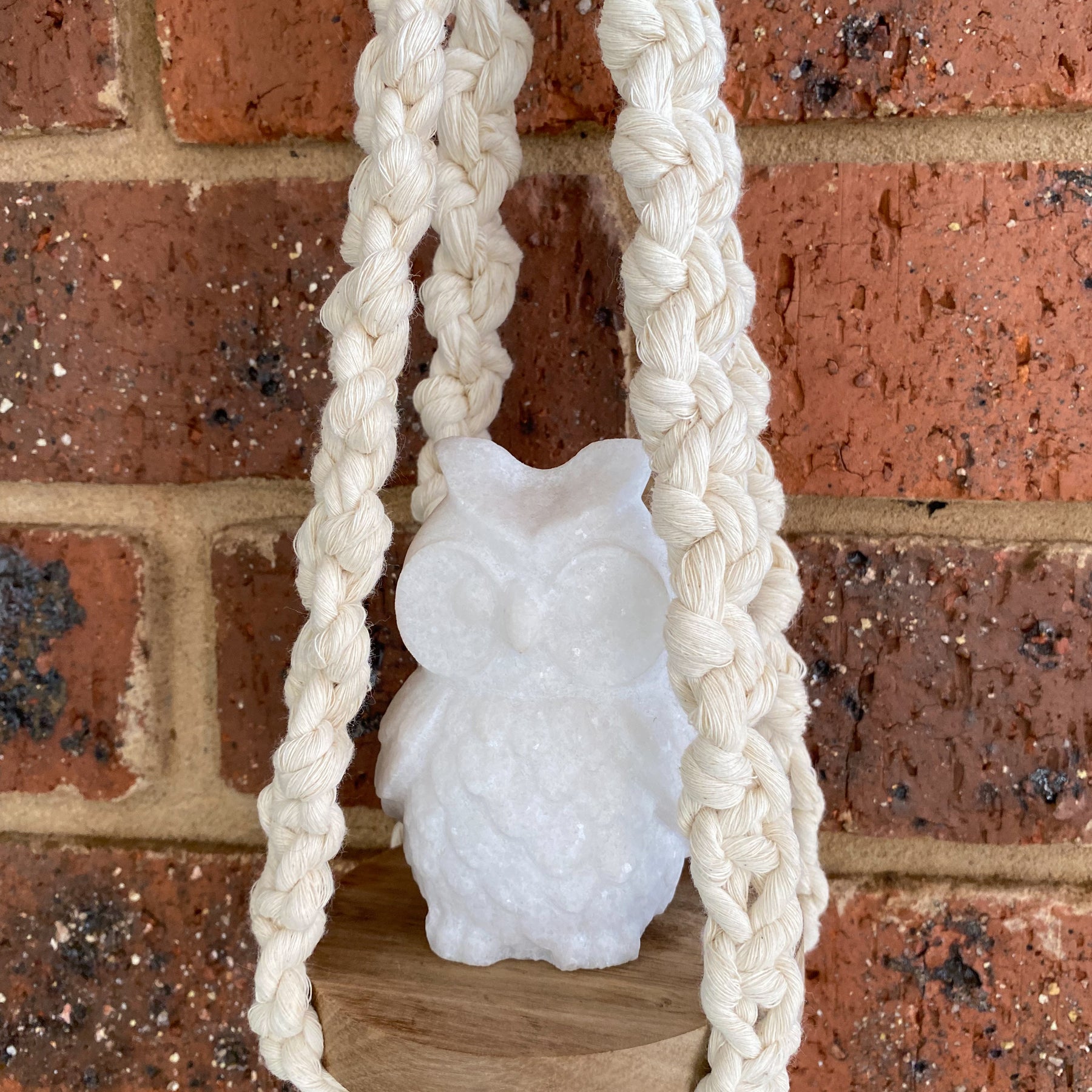 Macrame Mini Round Hanging Shelf Multi Purpose + Free Gift