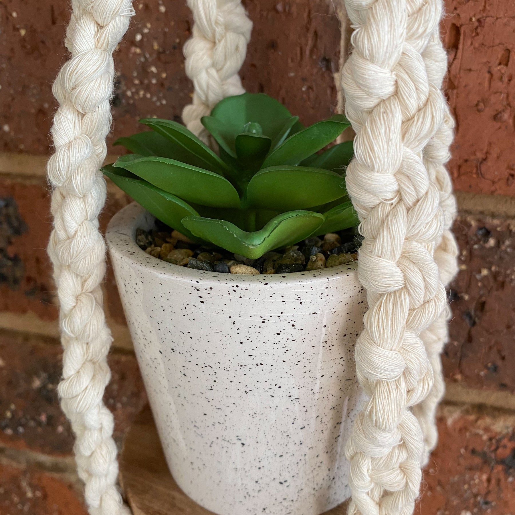 Macrame Mini Round Hanging Shelf Multi Purpose + Free Gift