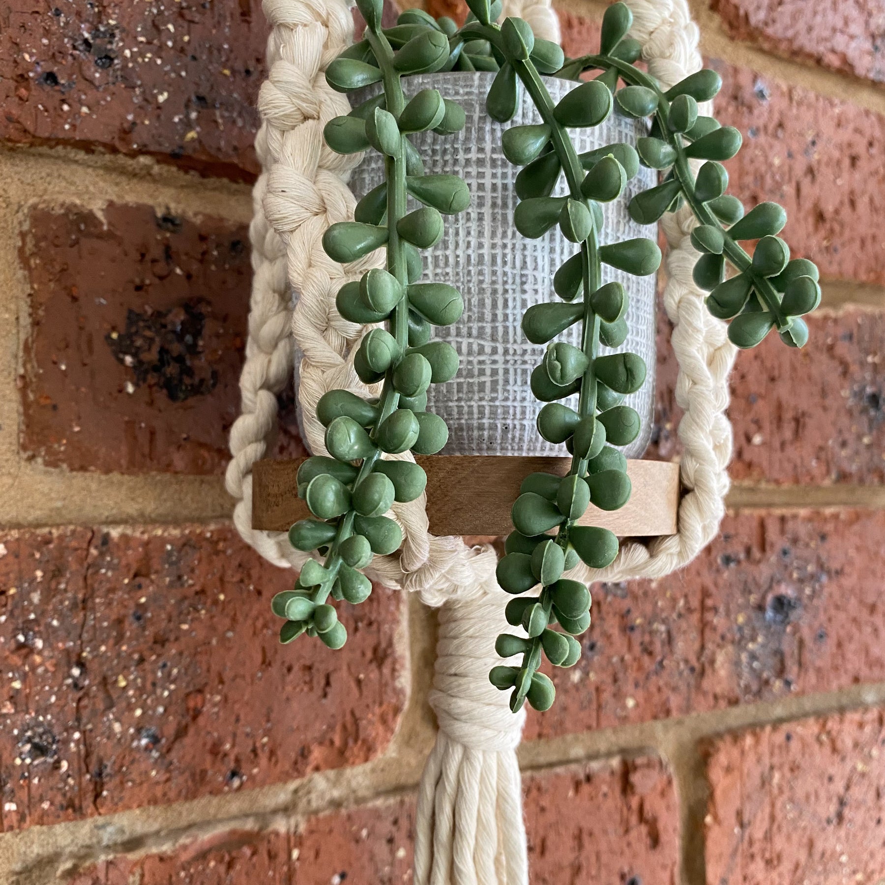 Macrame Mini Round Hanging Shelf Multi Purpose + Free Gift